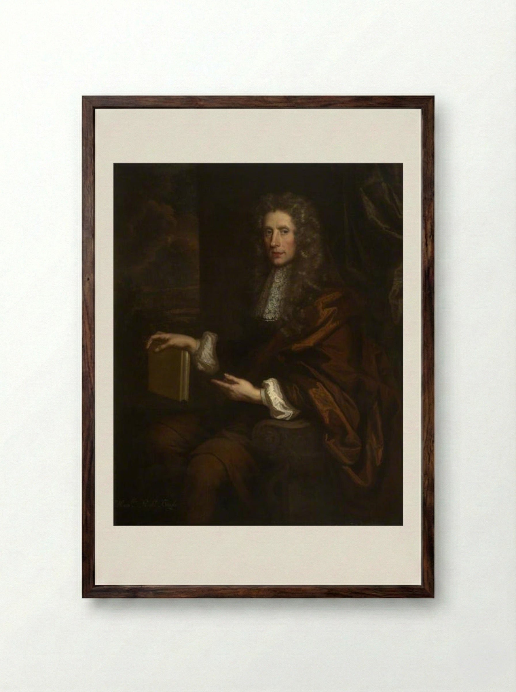 Robert Boyle - John Riley - Framed Print Dark Wood