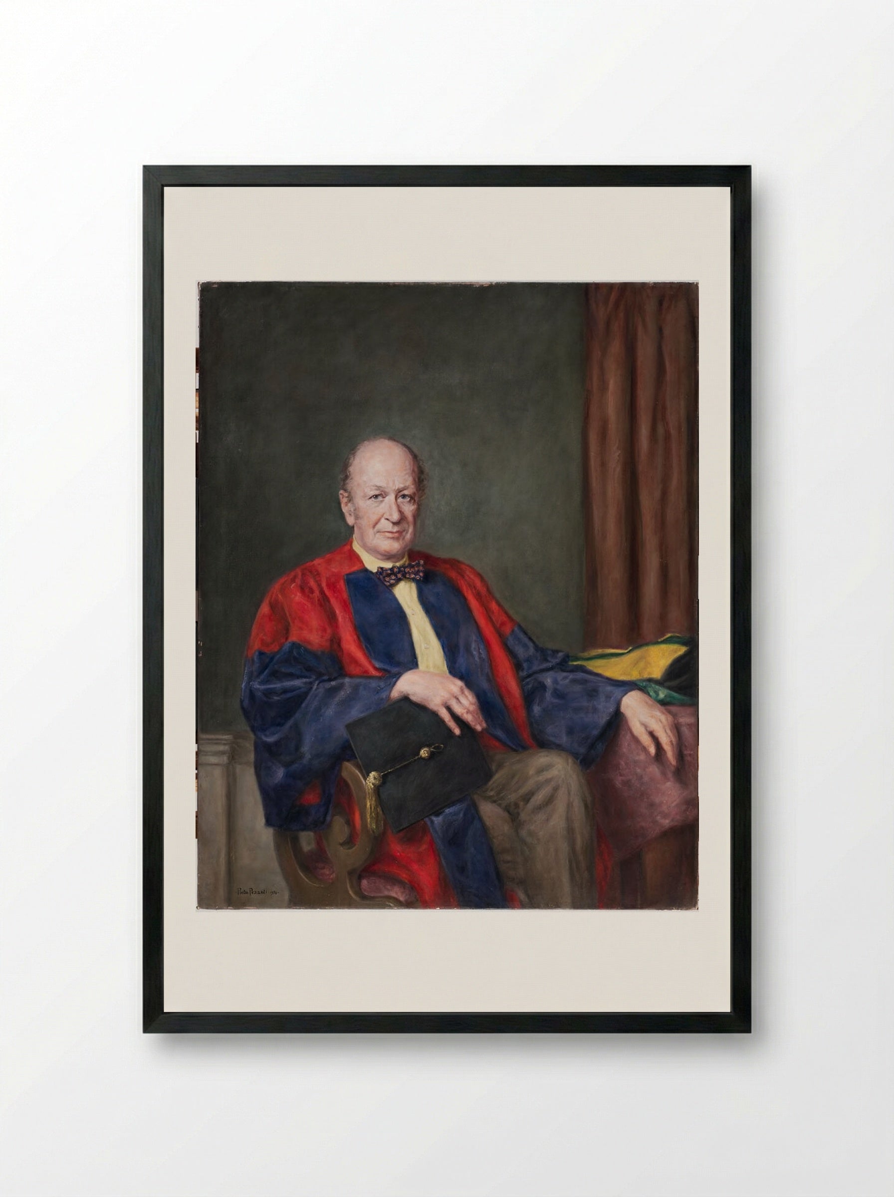 Robert Higgins Ebert (1914-1996) - Pietro Pezzati - Framed Print Black