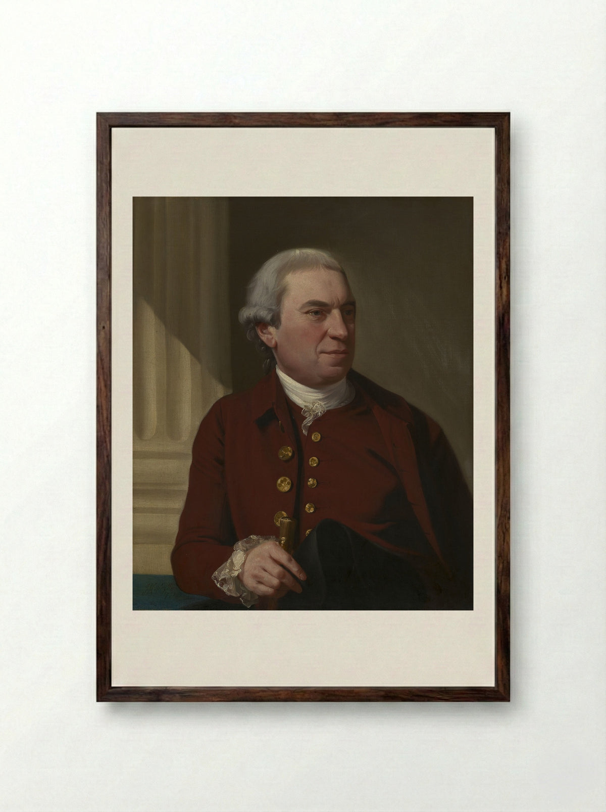 Robert Hyde, Squire of Hyde - John Singleton Copley - Framed Print Dark Wood