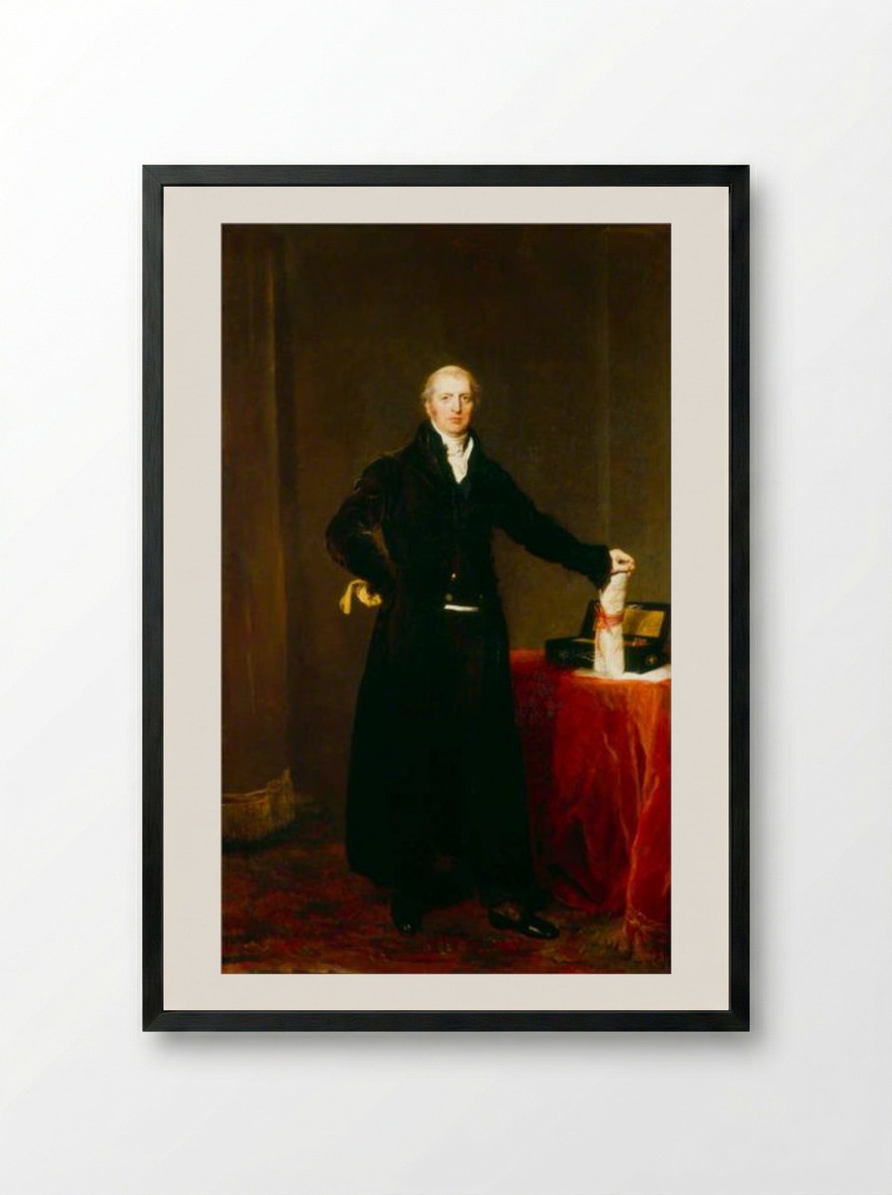 Robert Jenkinson, 2nd Earl of Liverpool - Sir Thomas Lawrence - Framed Print Black