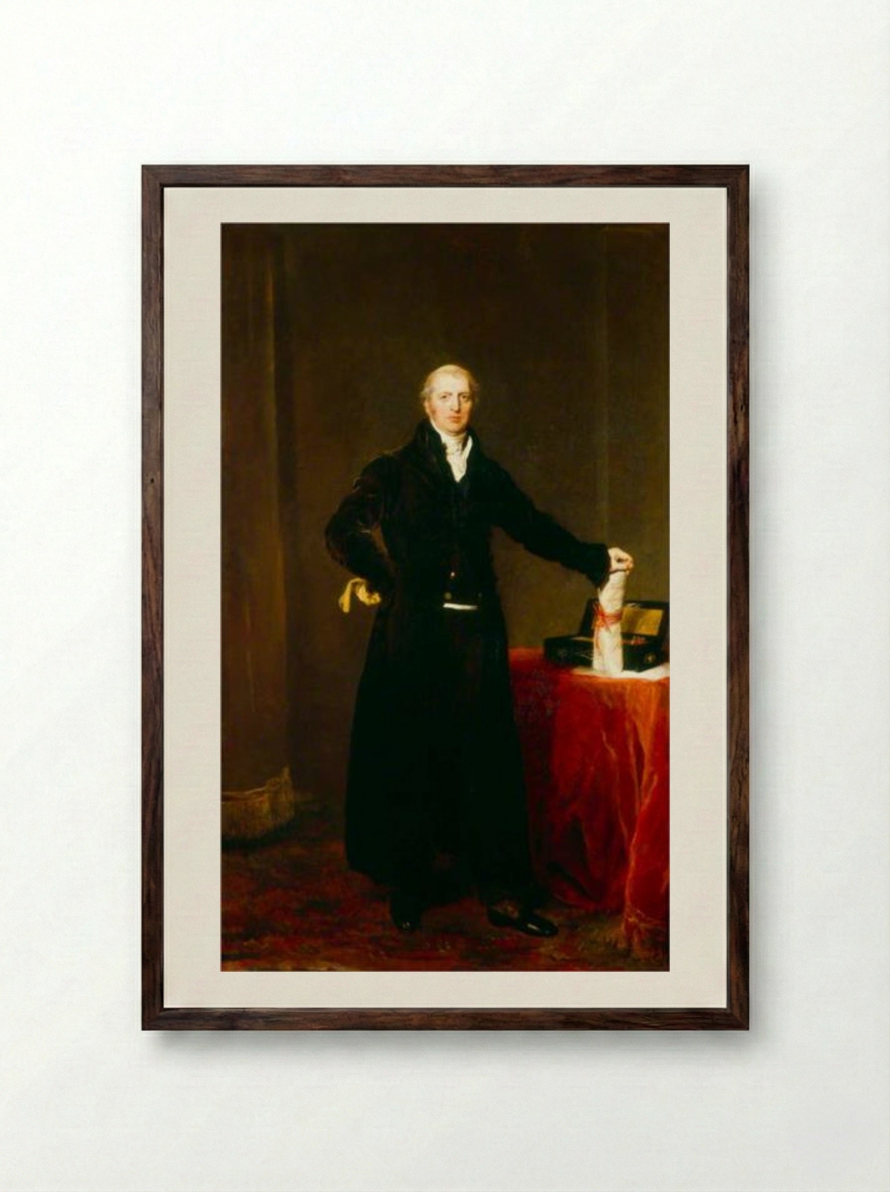Robert Jenkinson, 2nd Earl of Liverpool - Sir Thomas Lawrence - Framed Print Dark Wood