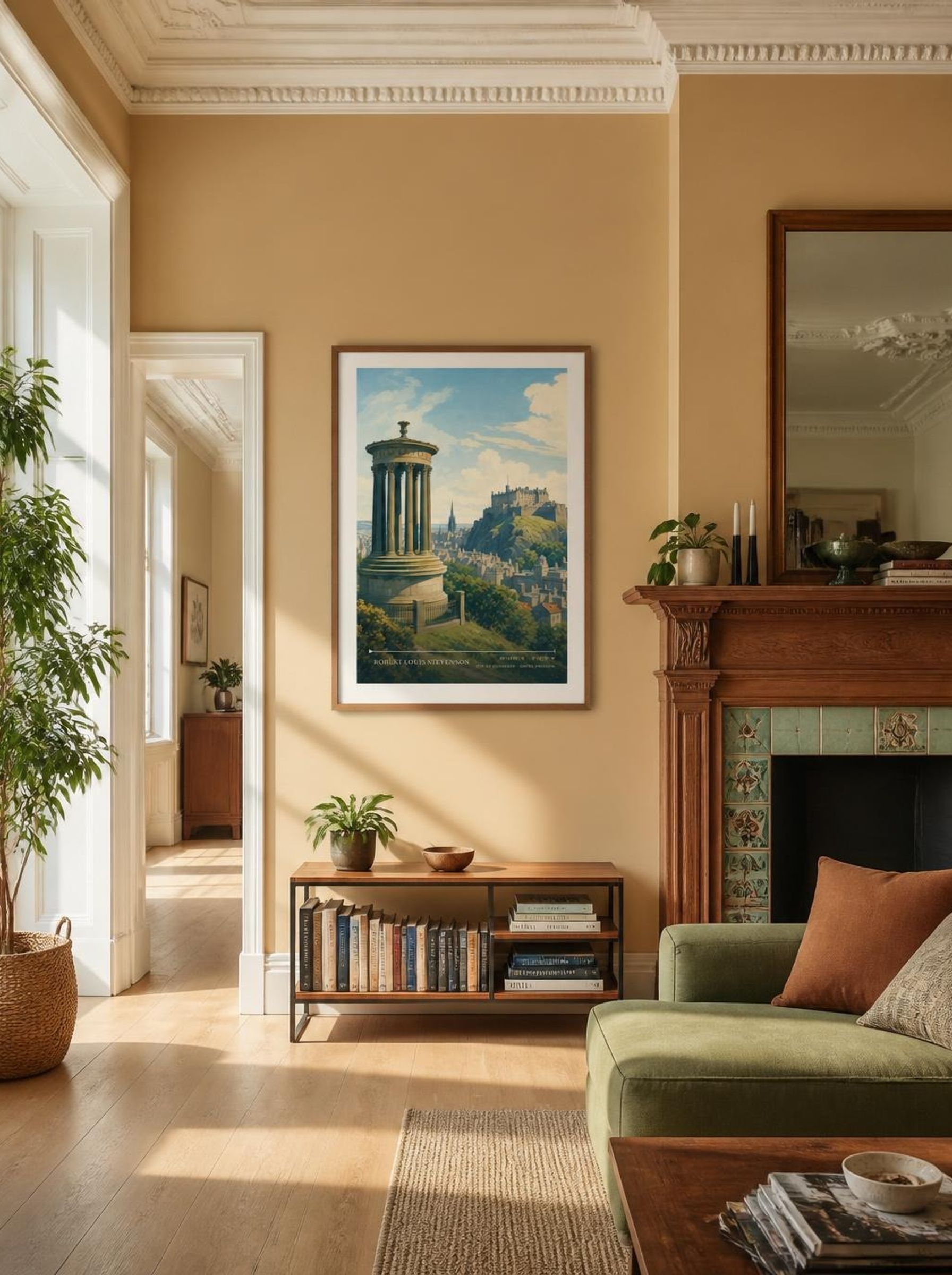 Robert Louis Stevenson City of Edinburgh United Kingdom Travel Poster - Lifestyle
