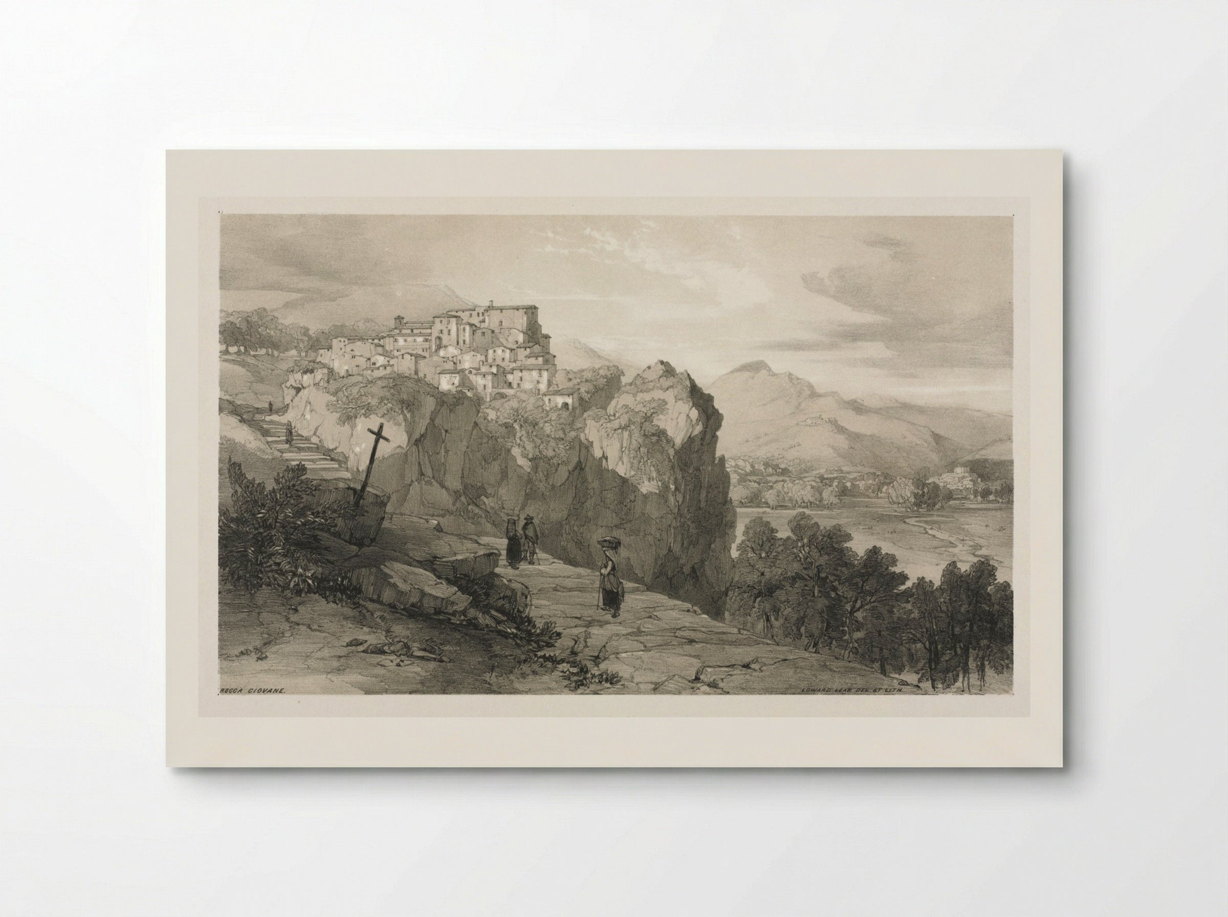 Rocca Giovane - Edward Lear - Poster