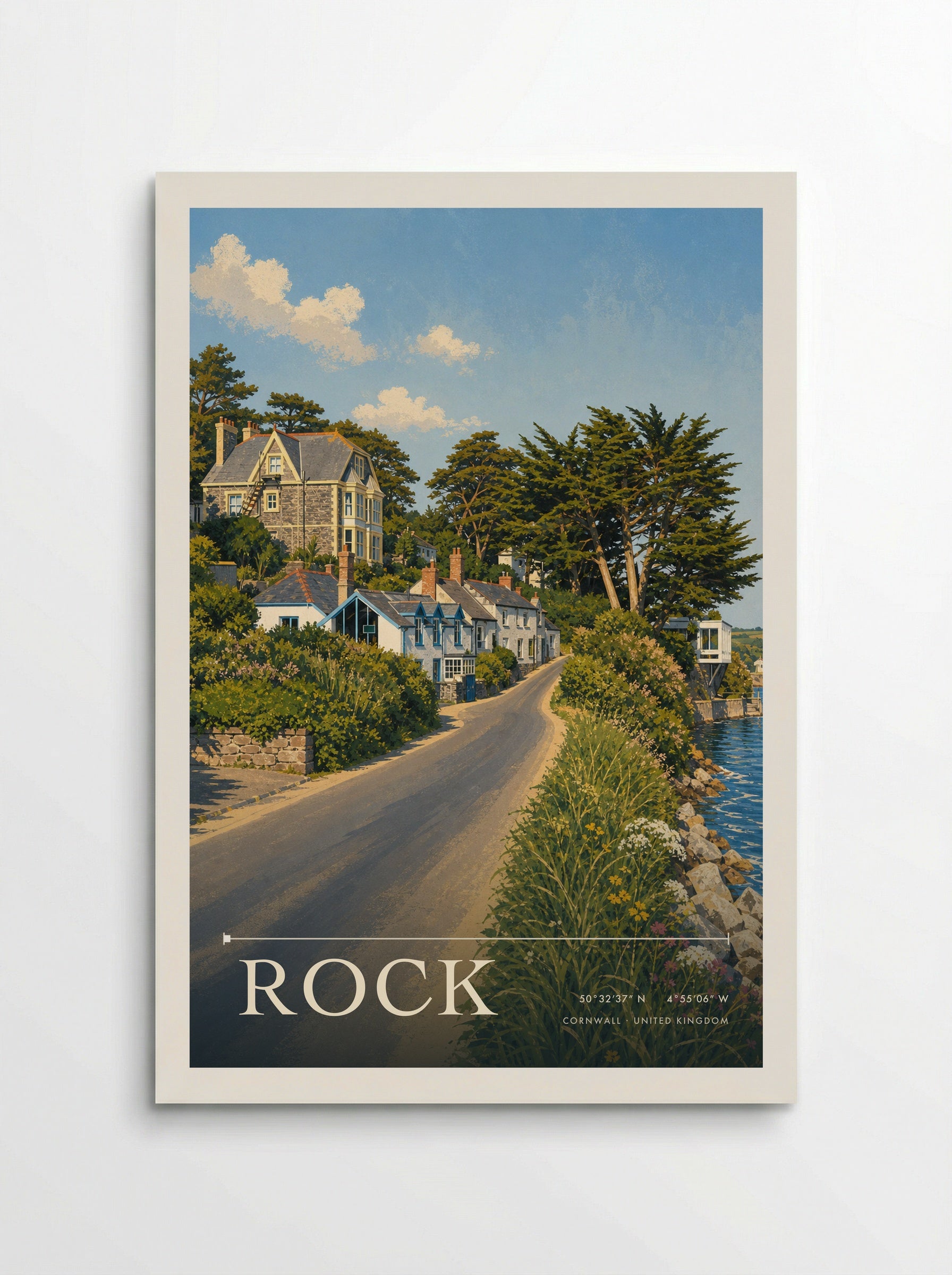 Rock Cornwall United Kingdom Travel Poster - Poster