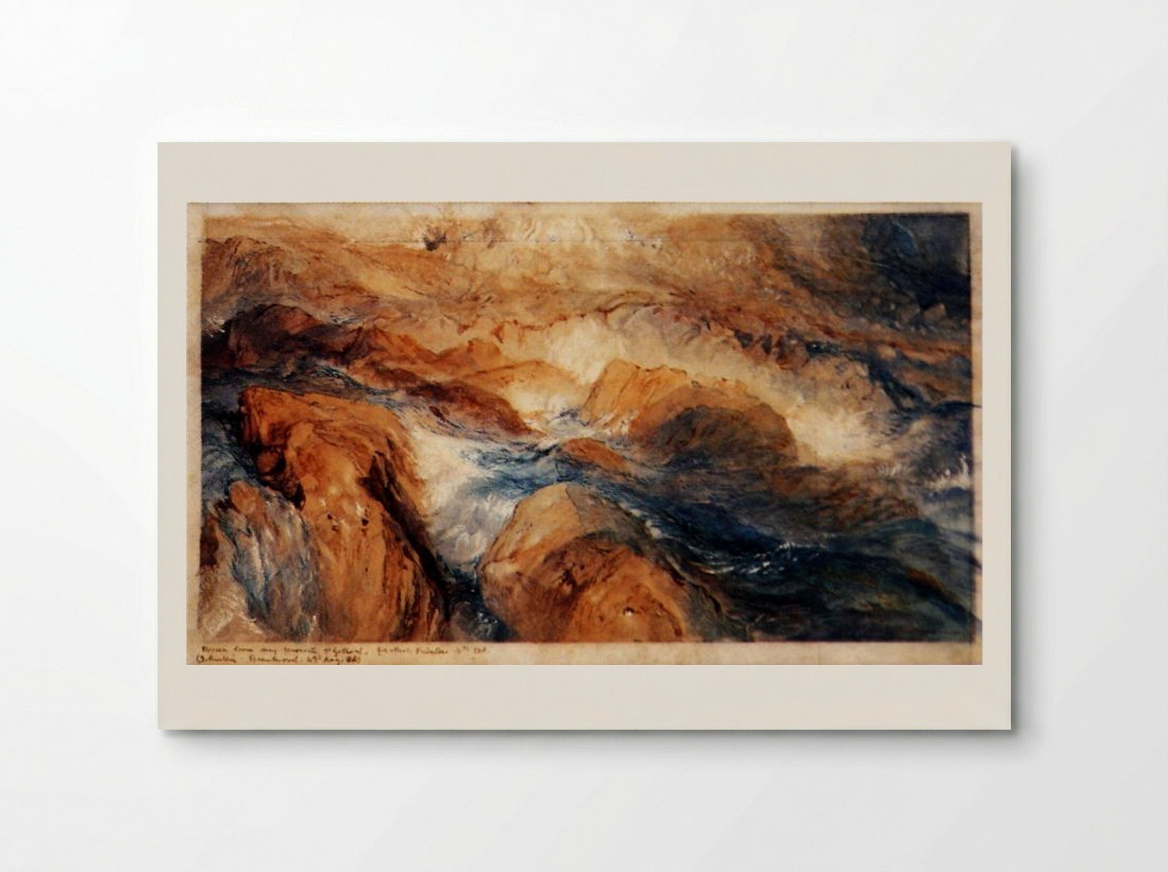 Rocks in Unrest - John Ruskin - Poster