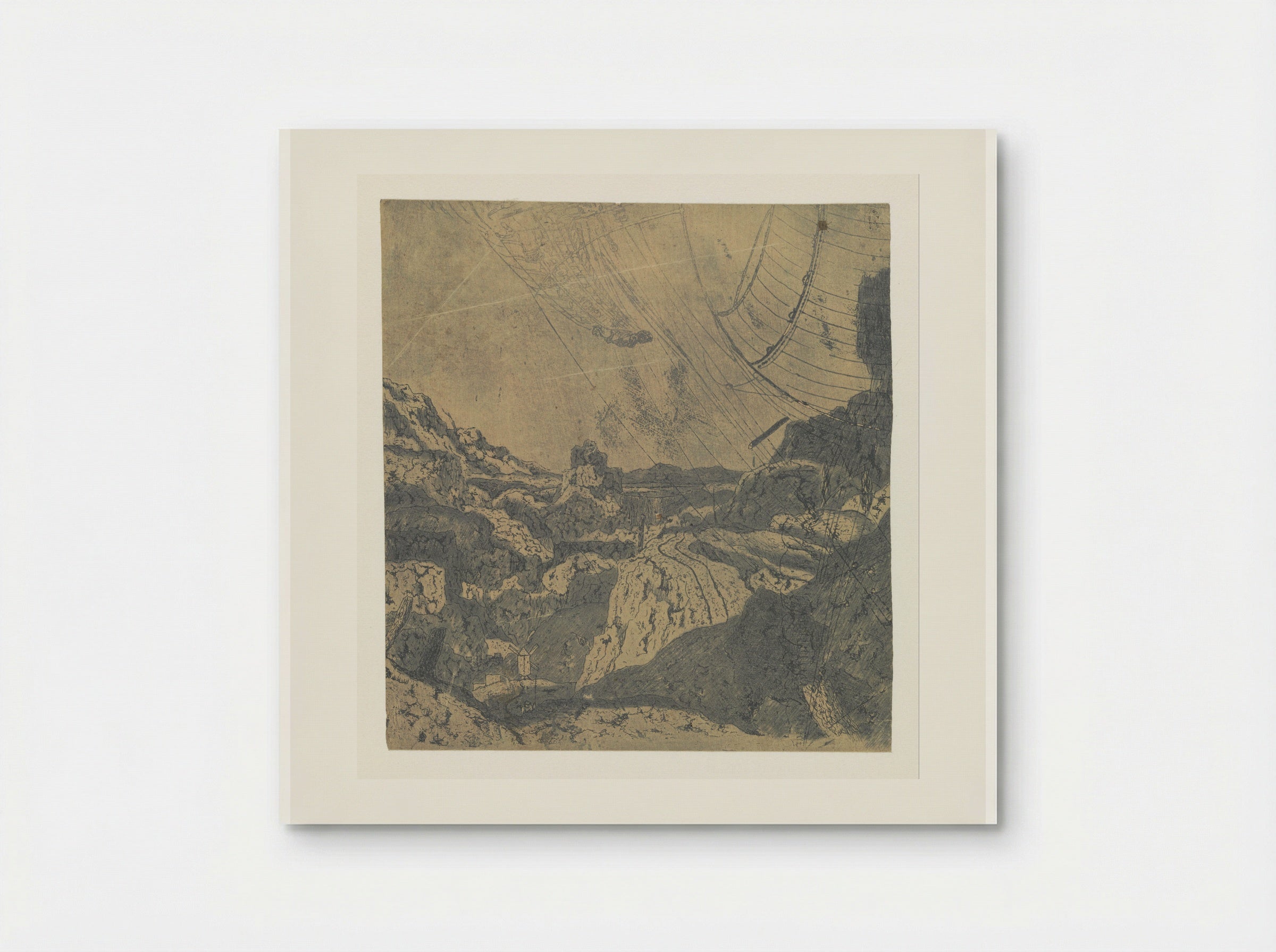 Rocky Landscape with a Gorge, First Version - Hercules Segers - Poster