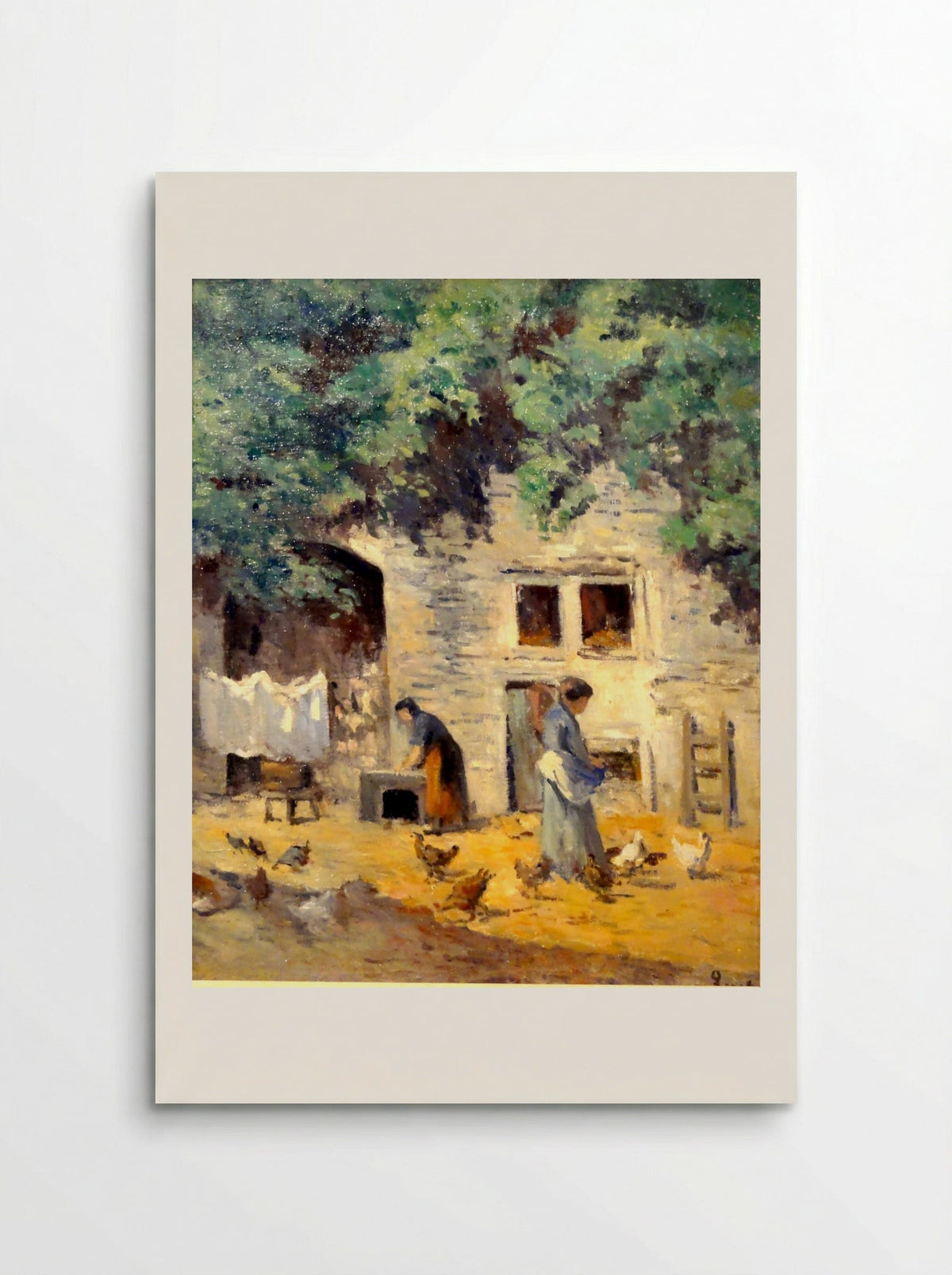 Rolleboise, Cour De Ferme - Maximilien Luce - Poster