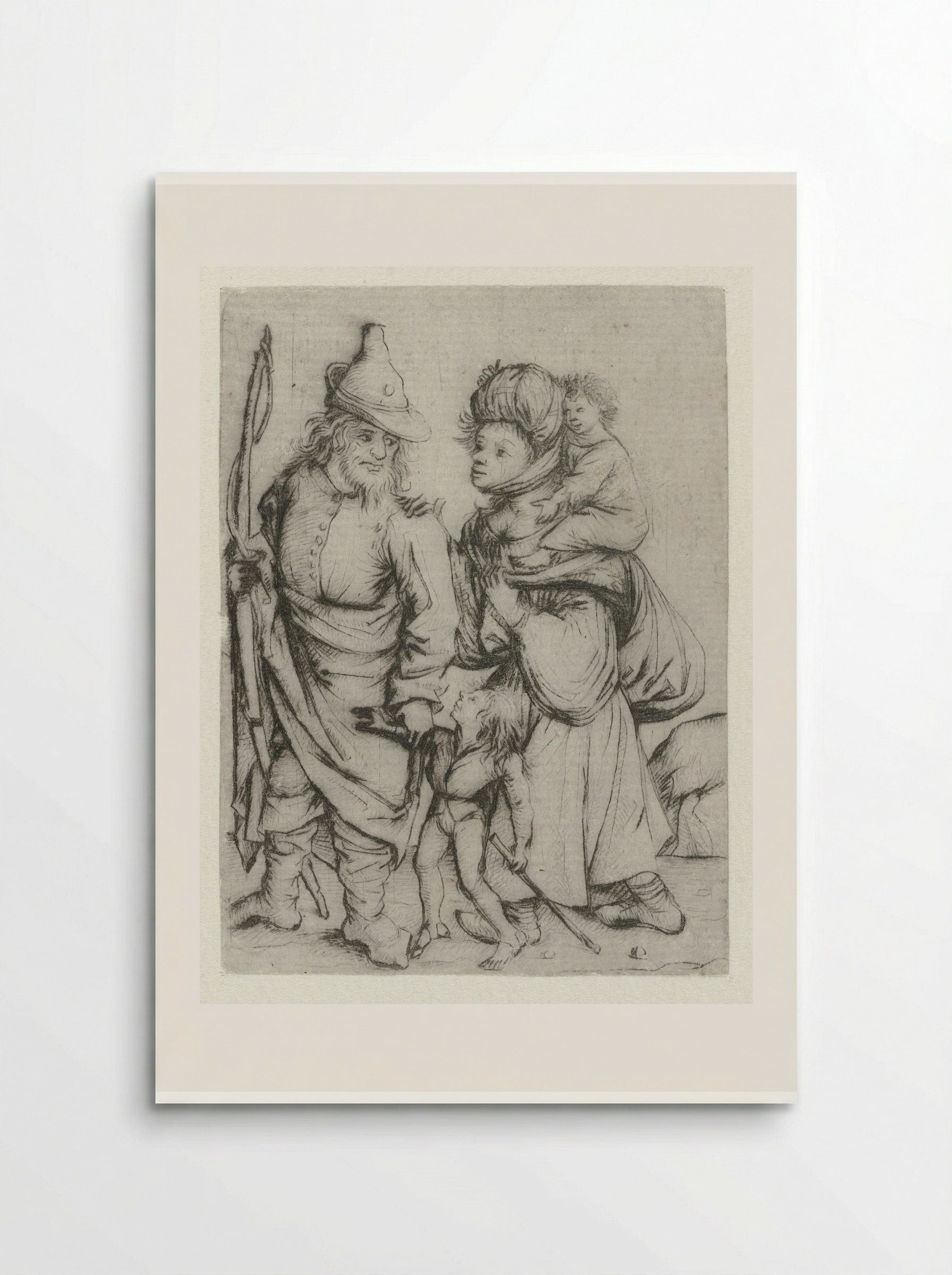 Roma familie - Master of the Amsterdam Cabinet - Poster