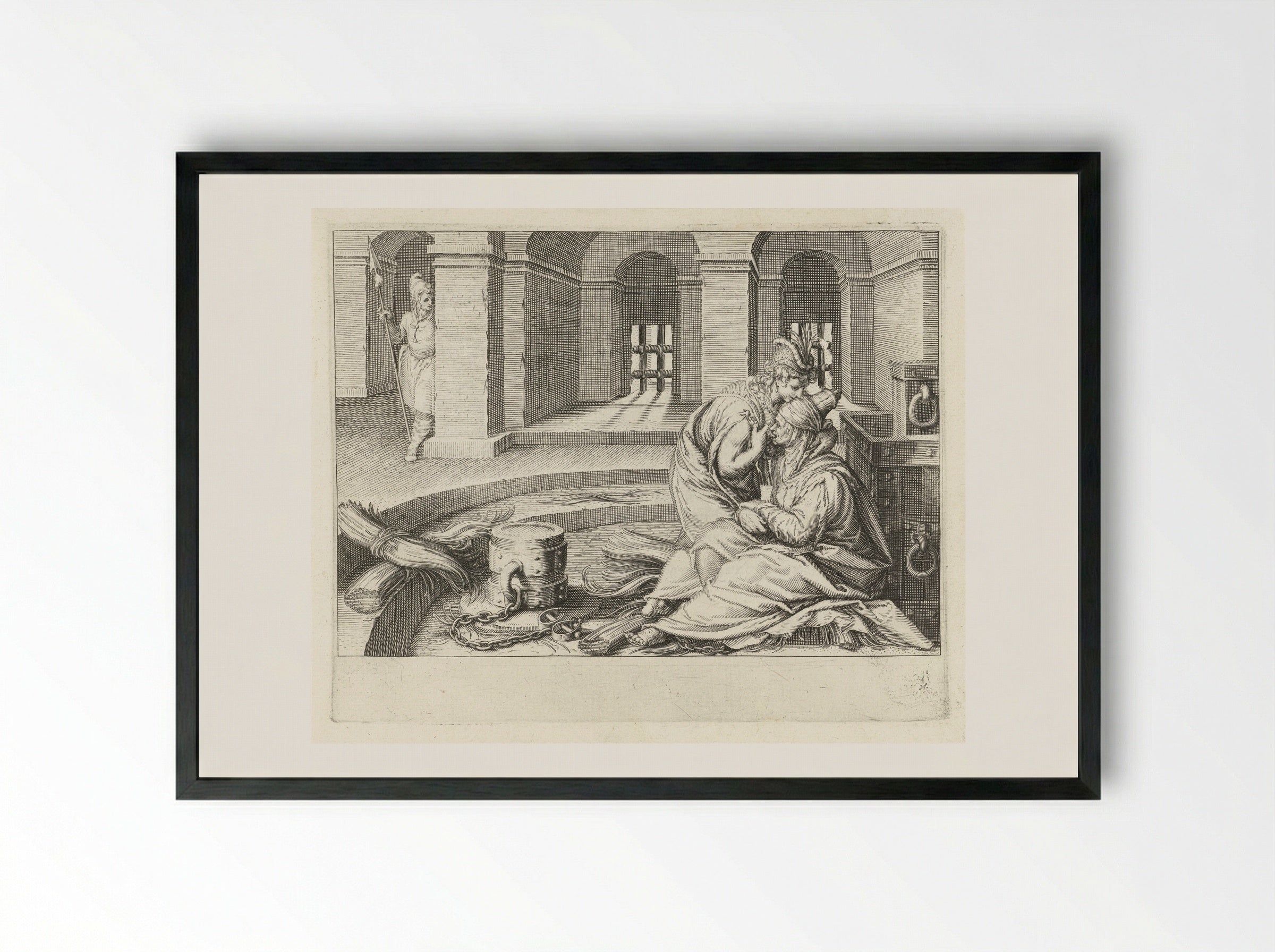 Roman Charity - Zacharias Dolendo - Framed Print Black