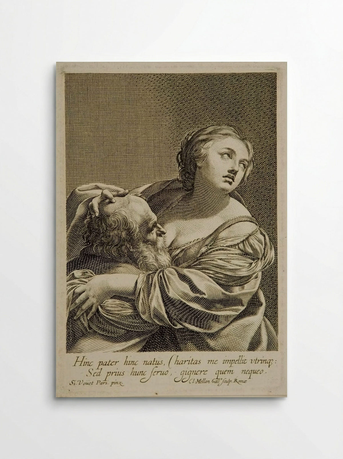 Roman Charity - Claude Mellan - Poster