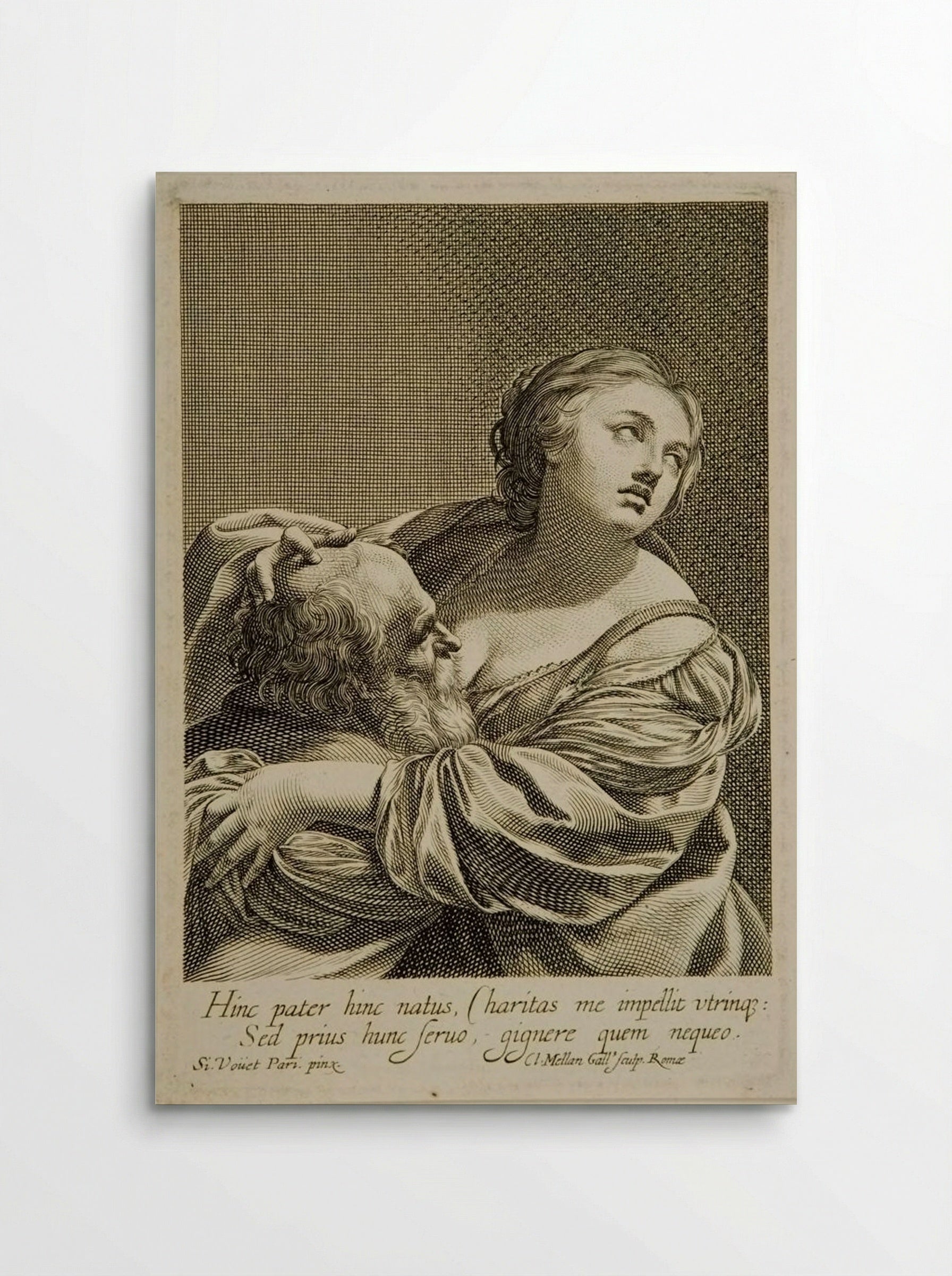 Roman Charity - Claude Mellan - Poster