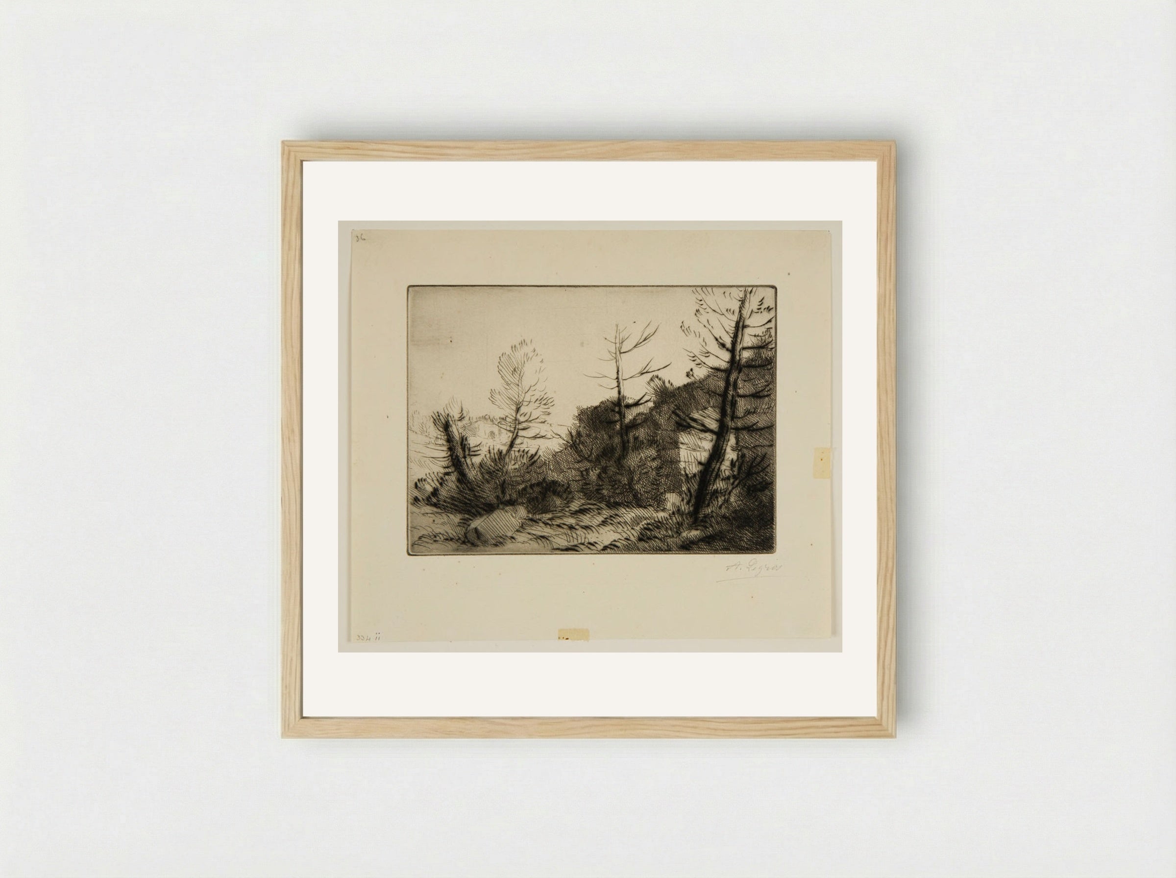 Roman Ruin - Alphonse Legros - Framed Print Wood