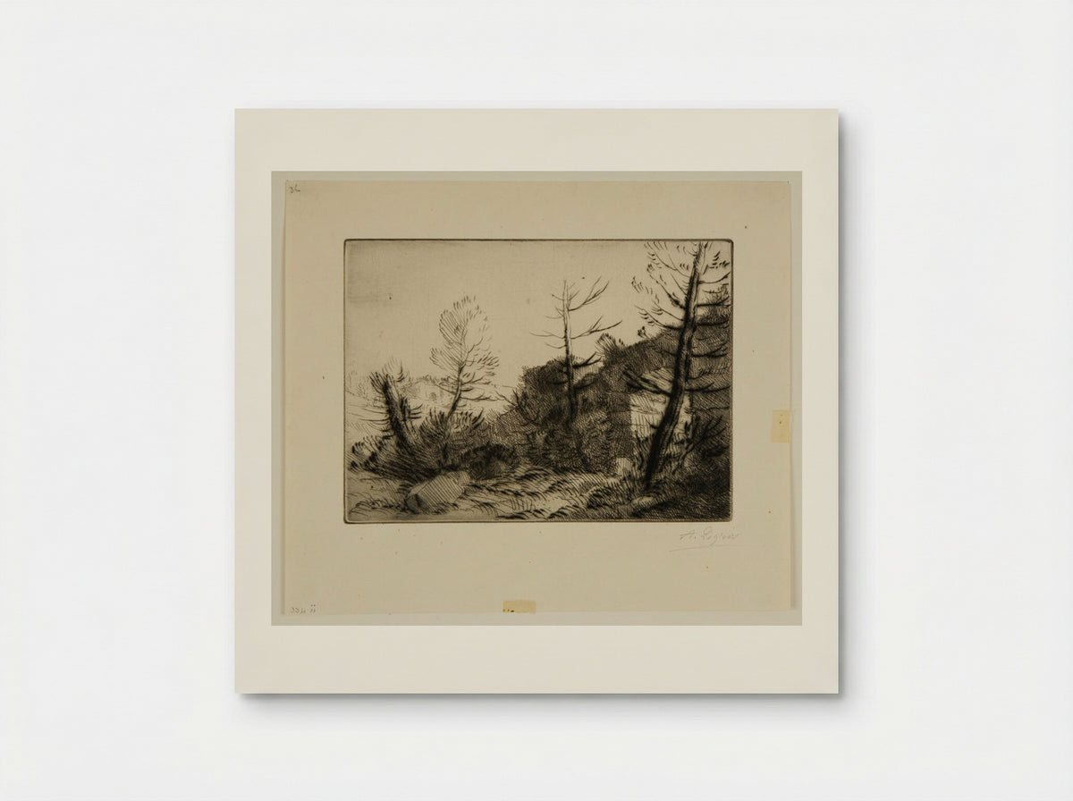 Roman Ruin - Alphonse Legros - Poster