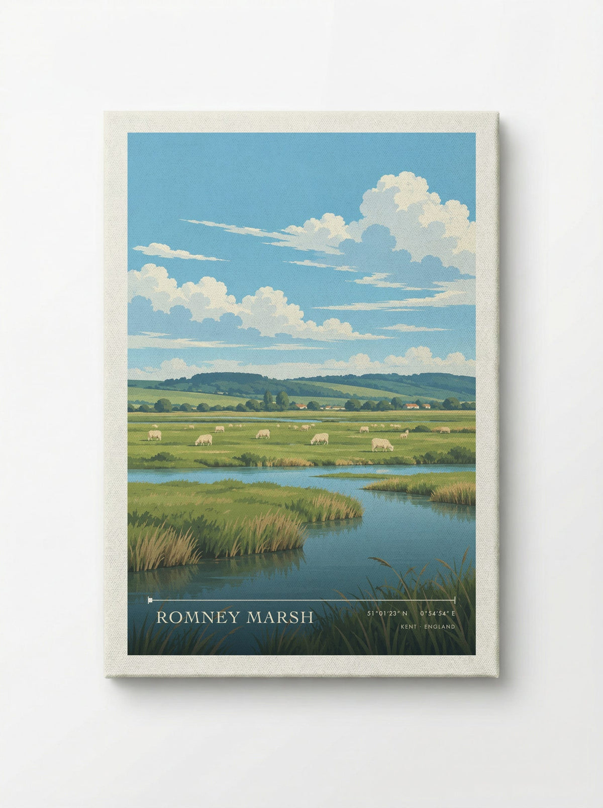 Romney Marsh, Kent | Travel Poster - Canvas