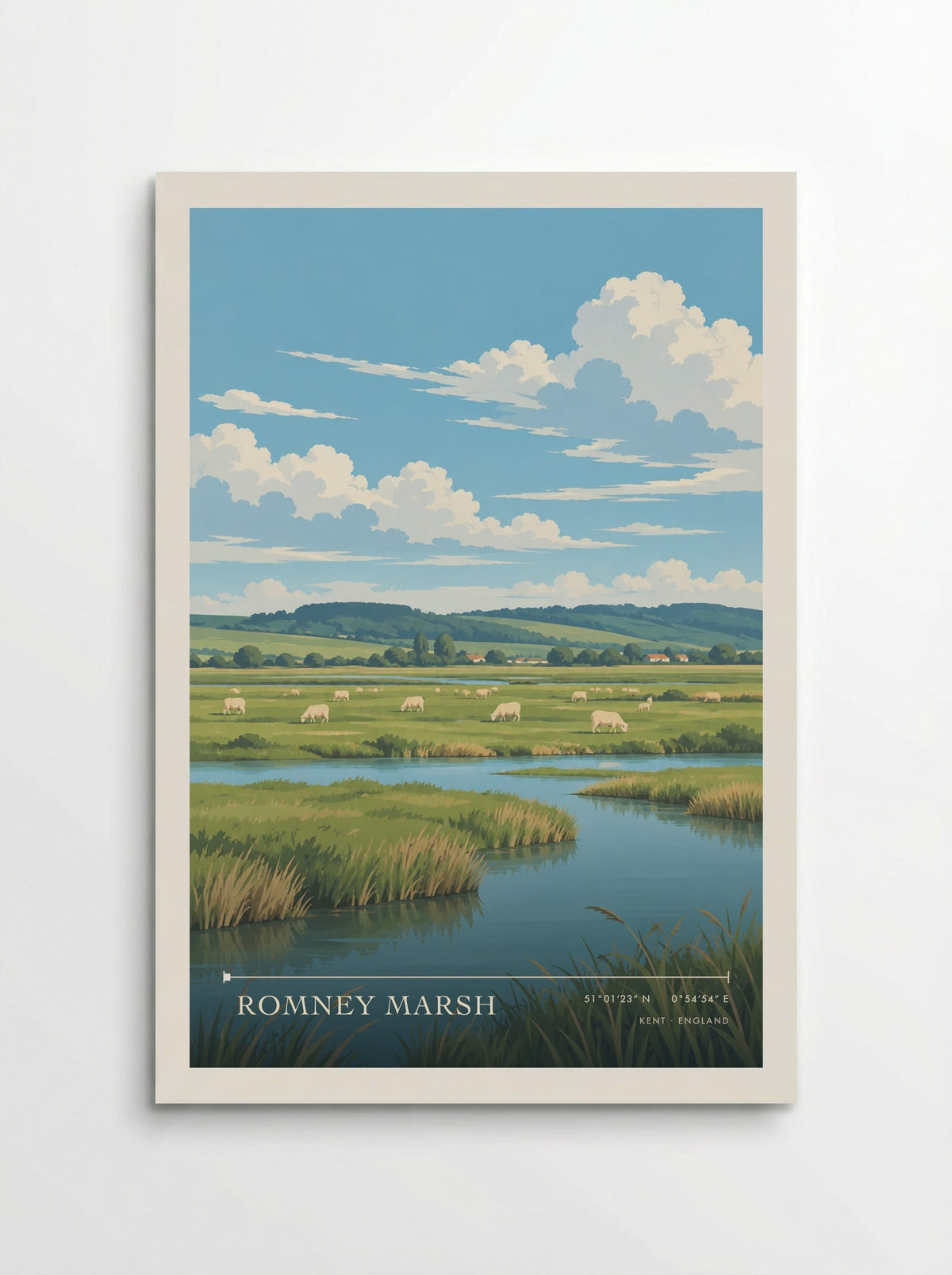 Romney Marsh, Kent | Travel Poster - Poster