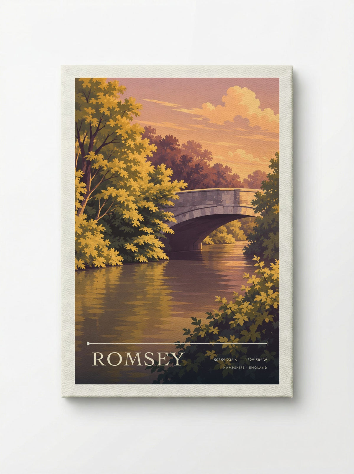Romsey Hampshire | Travel Poster - Canvas