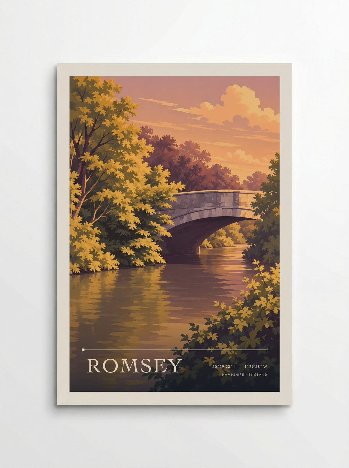 Romsey Hampshire | Travel Poster - Poster