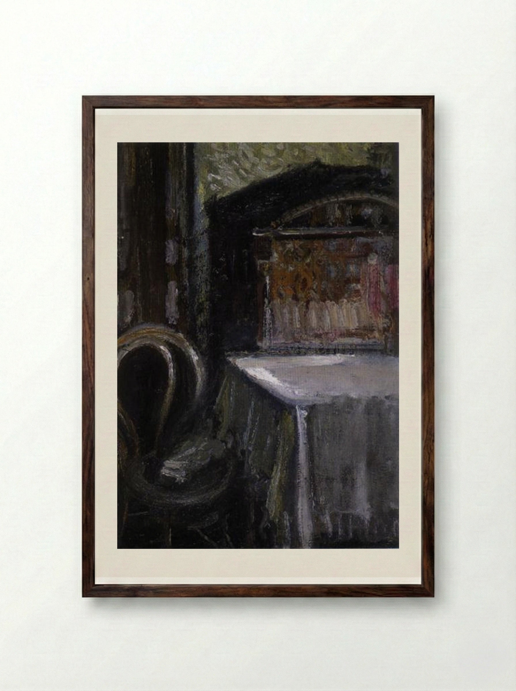Room (Interior) - Richard Gerstl - Framed Print Dark Wood