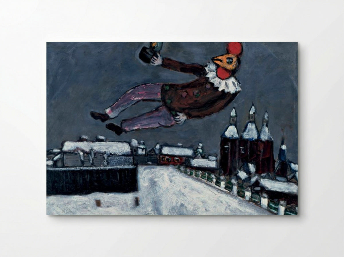 Rooster Man Above Vitebsk - Marc Chagall - Poster