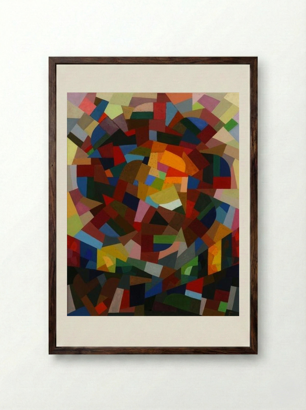 Rosace II - Otto Freundlich - Framed Print Dark Wood