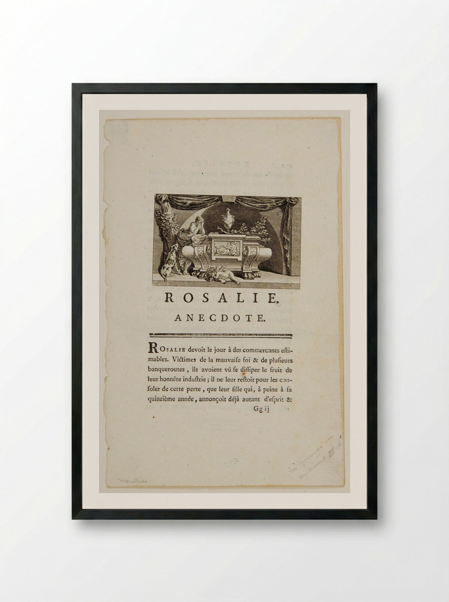 Rosalie: An Anecdote - Robert Delaunay - Framed Print Black