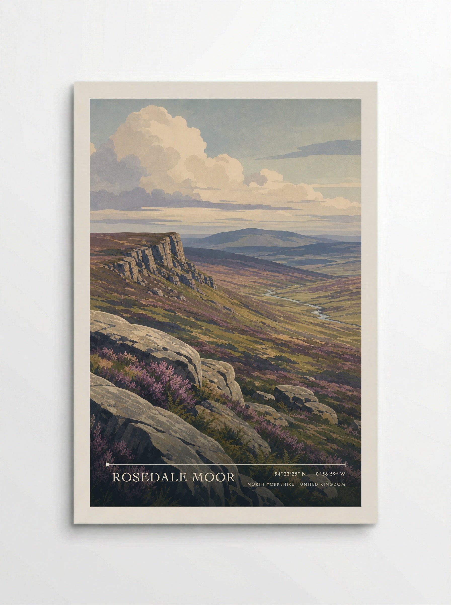 Rosedale Moor North Yorkshire United Kingdom Travel Poster - Poster
