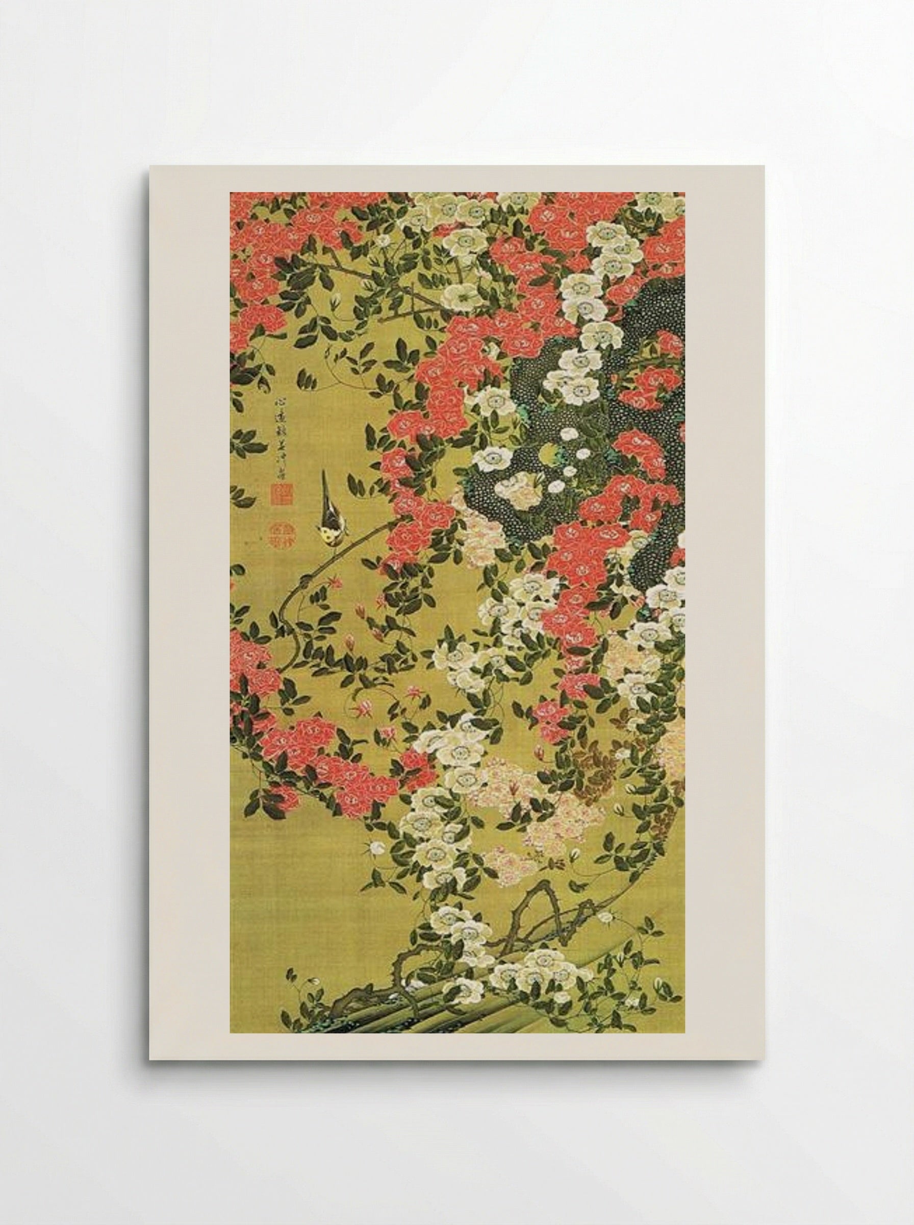 Roses (Bara Shou Kin Zu) - Itō Jakuchū - Poster