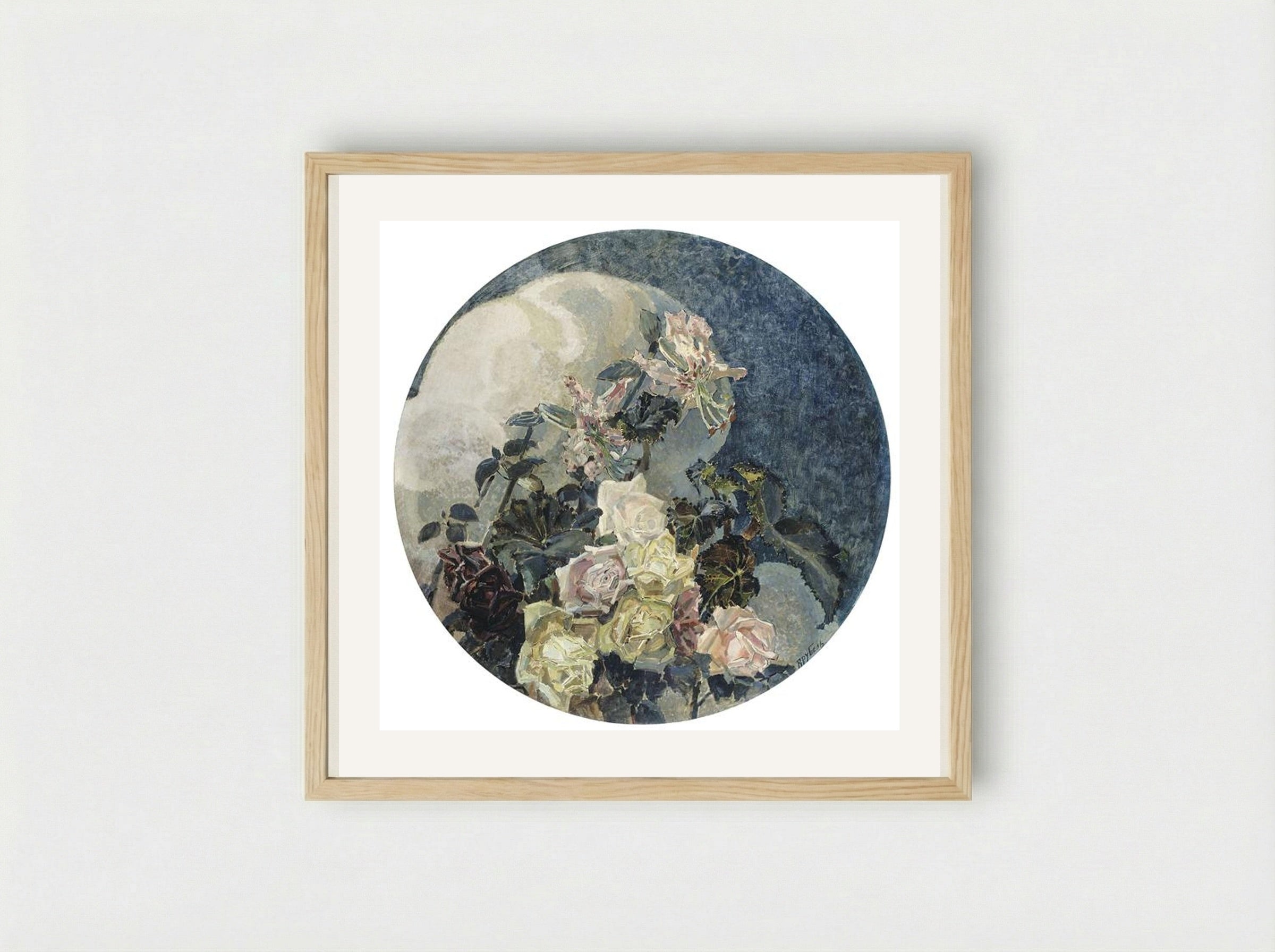 Roses and Orchids - Mikhail Vrubel - Framed Print Wood