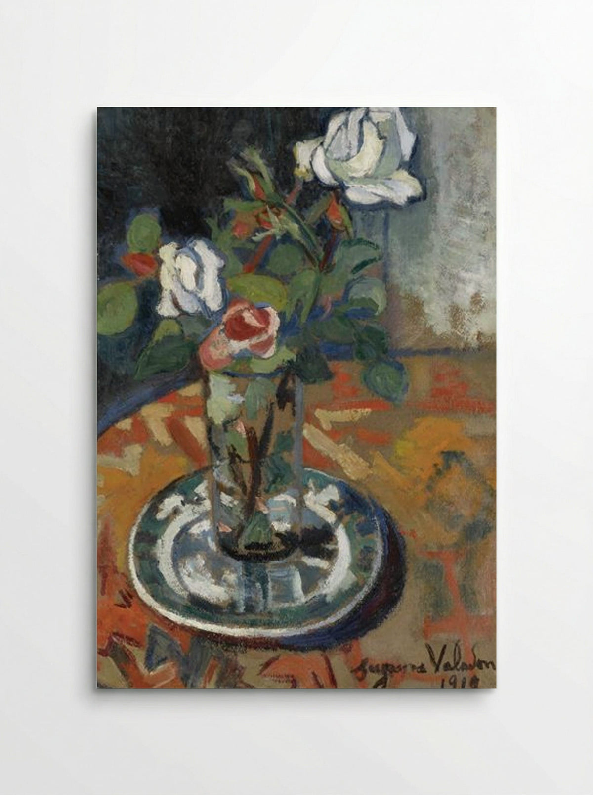 Roses in a Vase - Suzanne Valadon - Poster