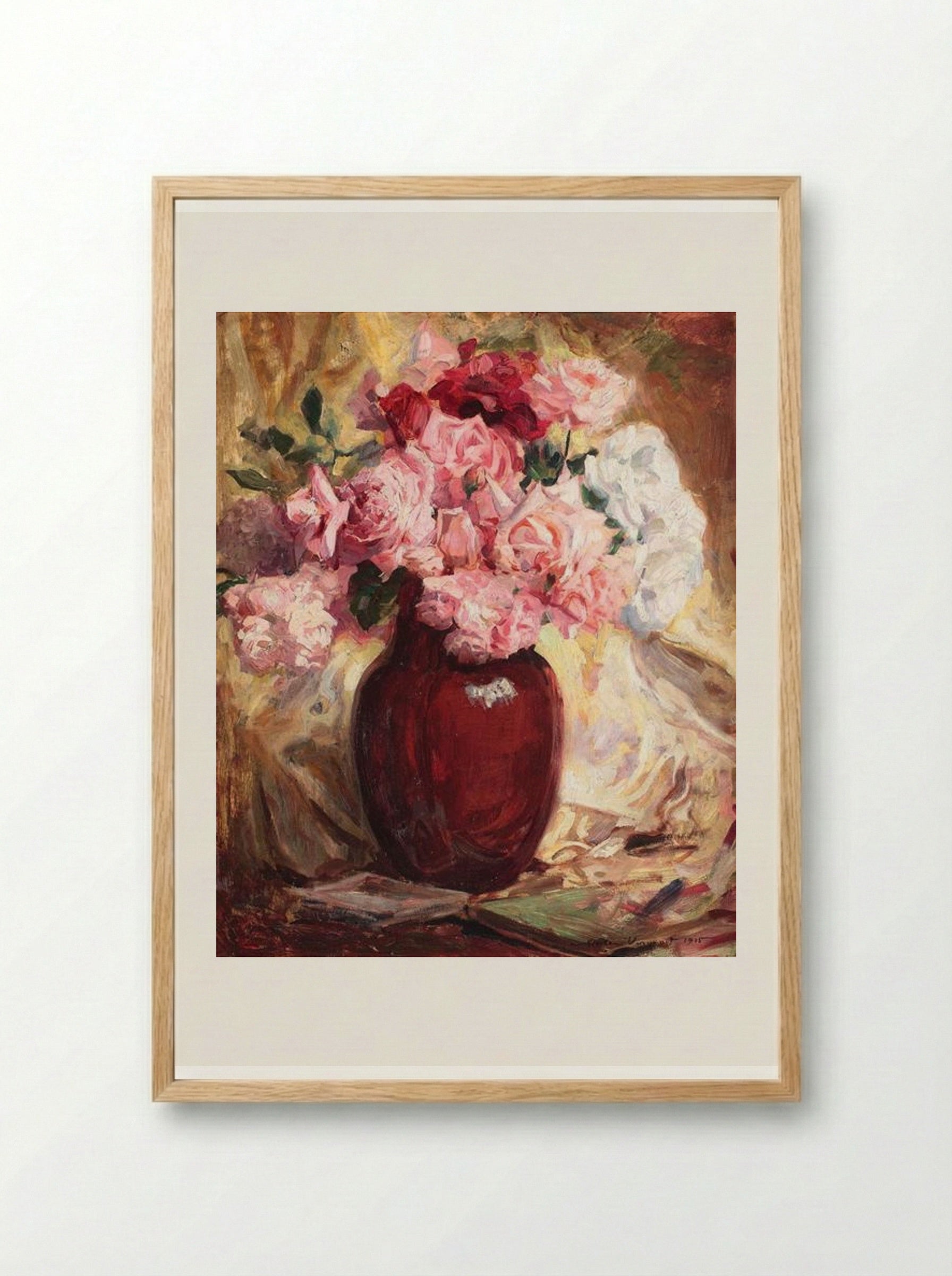 Roses - Nicolae Vermont - Framed Print Wood