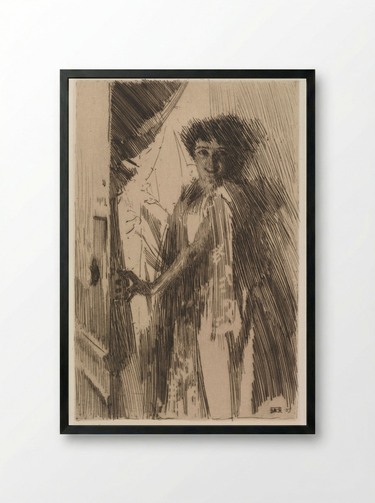 Rosita Mauri - Anders Zorn - Framed Print Black
