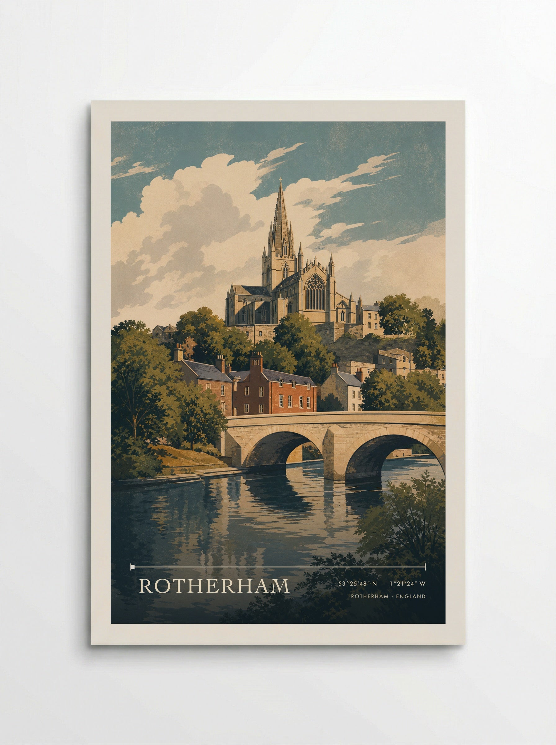Rotherham England Travel Poster - Poster