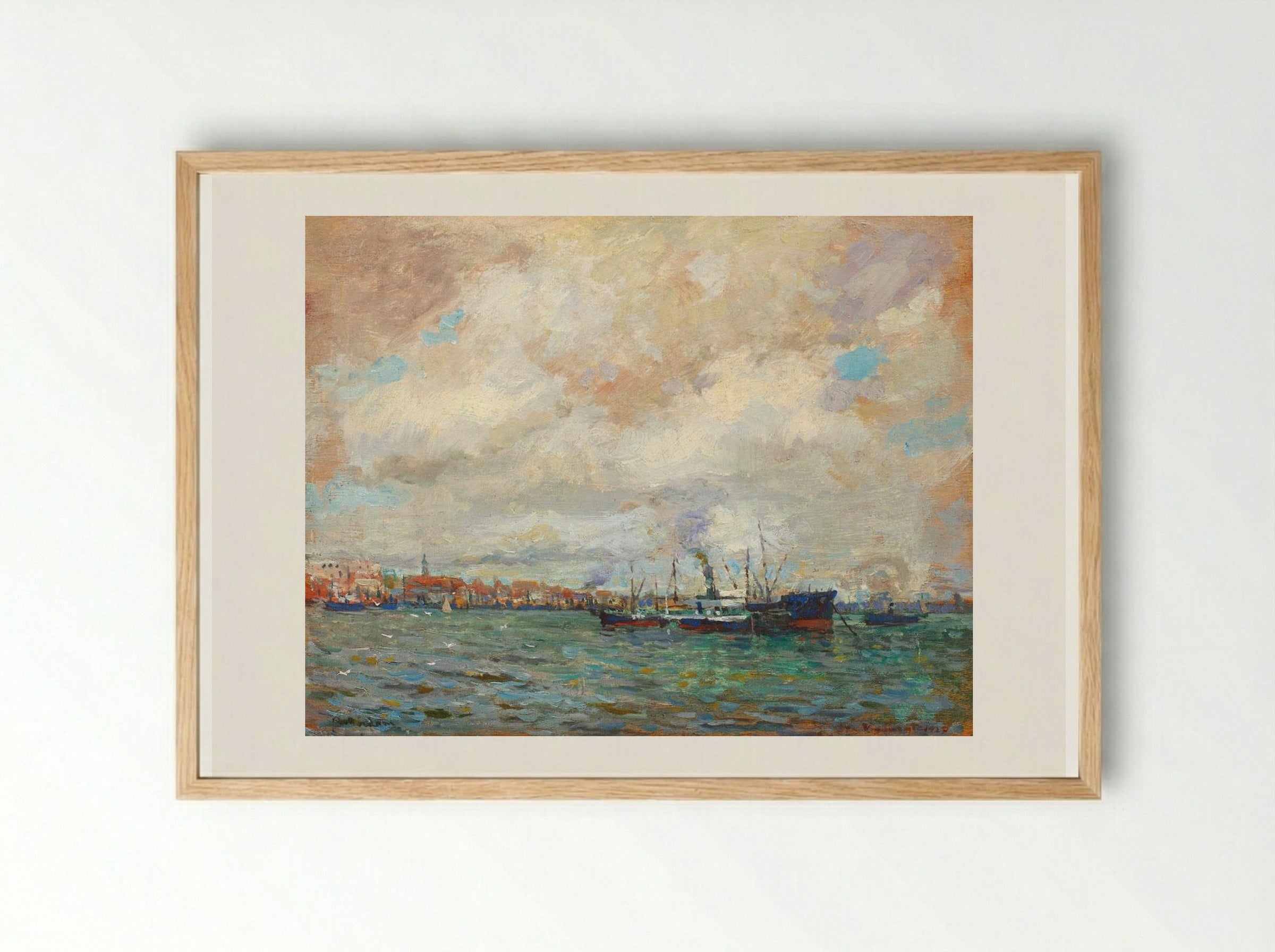 Rotterdam Port - Nicolae Vermont - Framed Print Wood