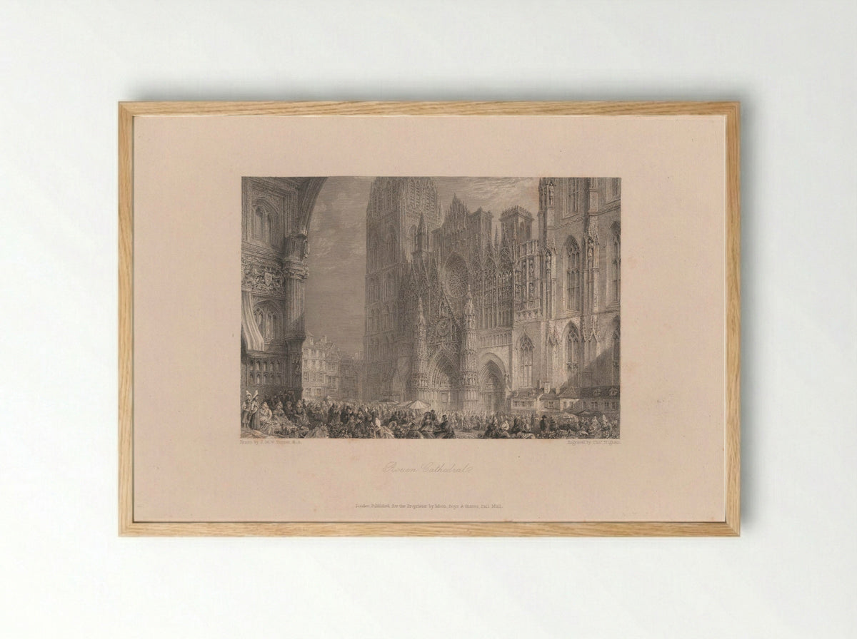Rouen Cathedral - Thomas Higham - Framed Print Wood