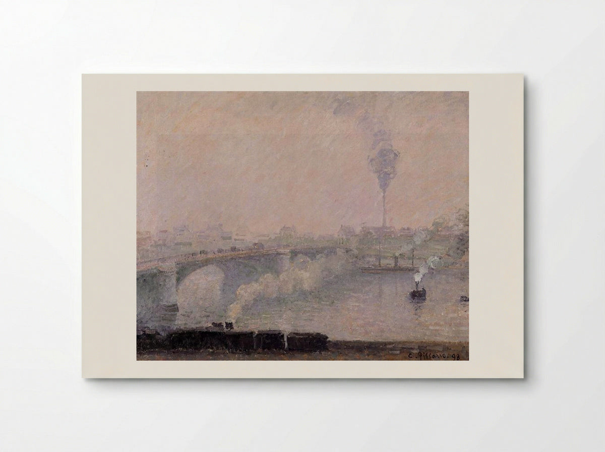 Rouen, Fog Effect - Camille Pissarro - Poster