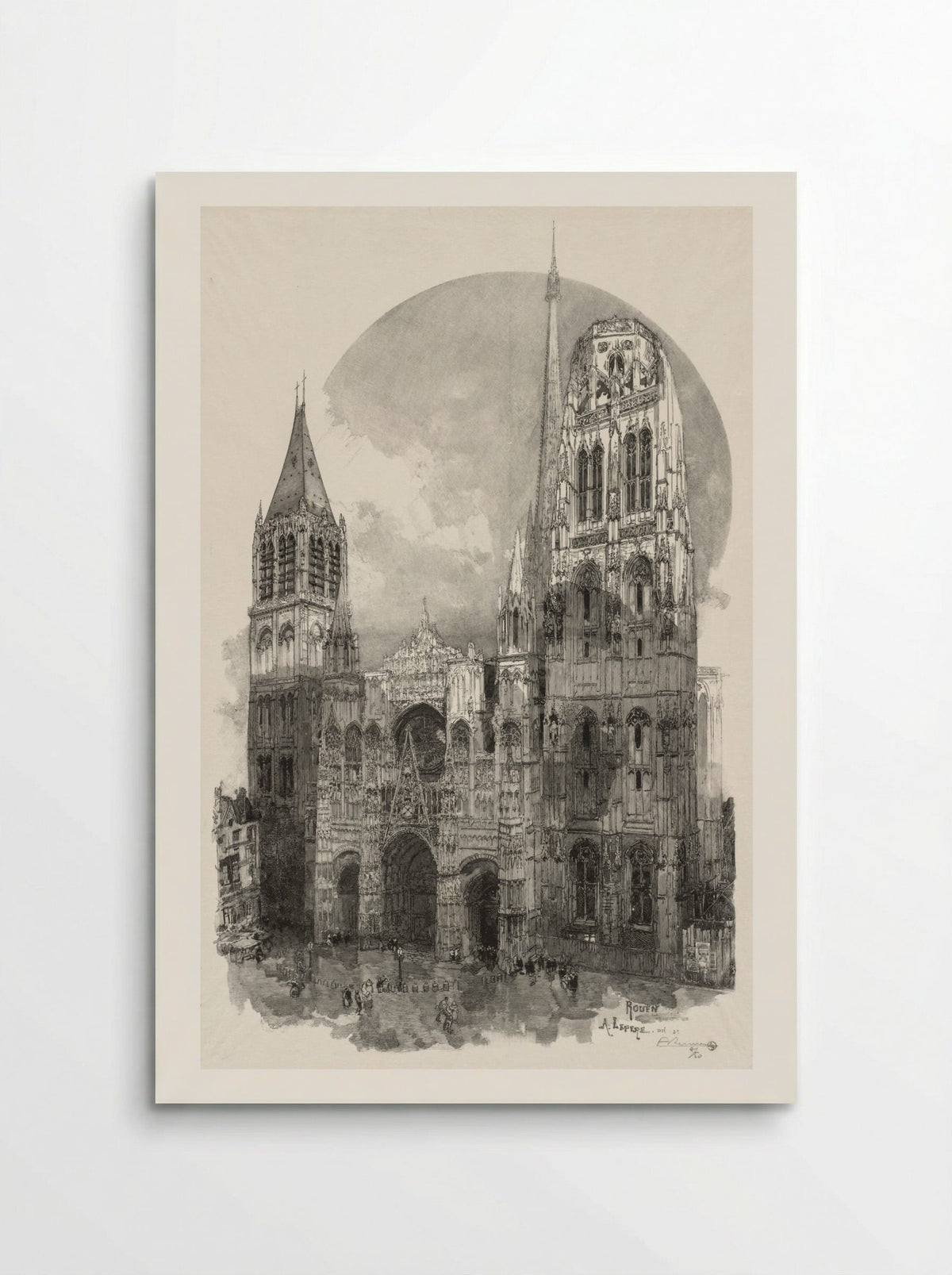Rouen Illustré: Le Palais de Justice - Auguste Louis Lepère - Poster