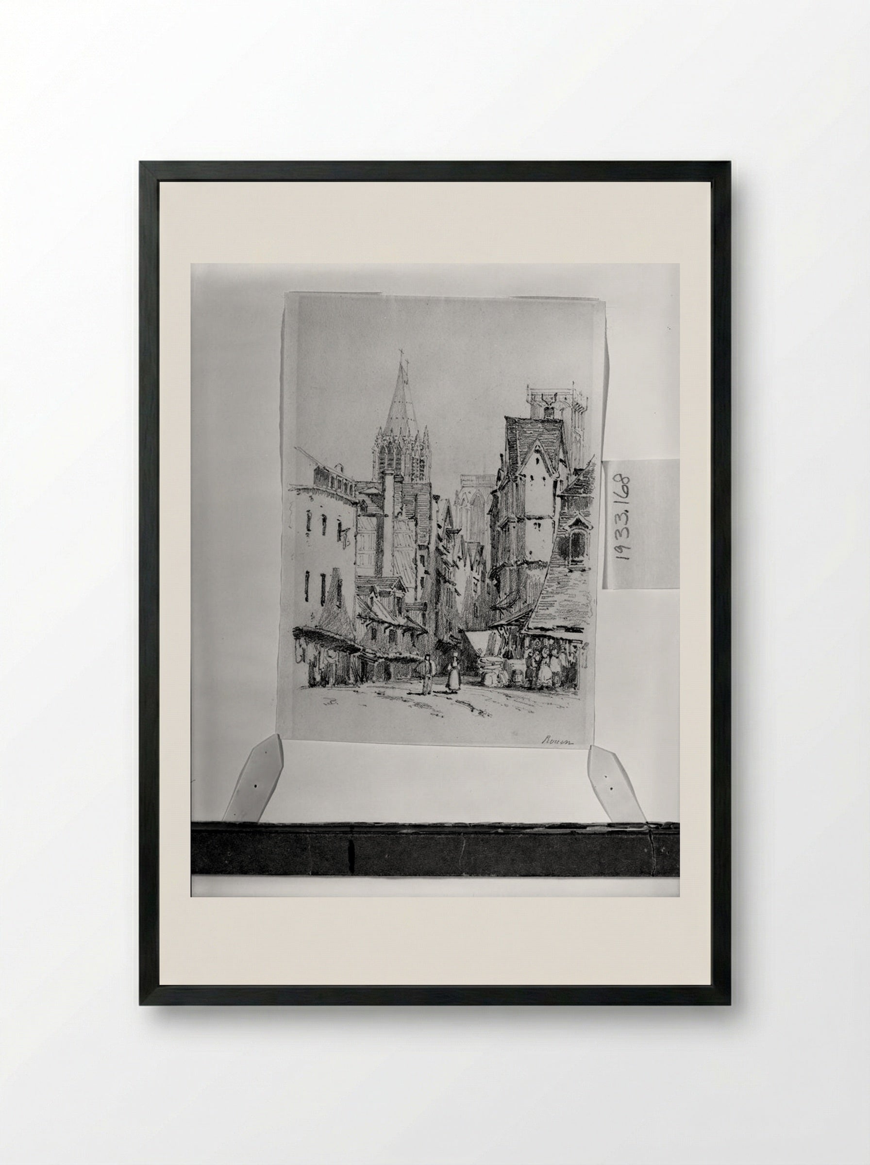 Rouen - Samuel Prout - Framed Print Black