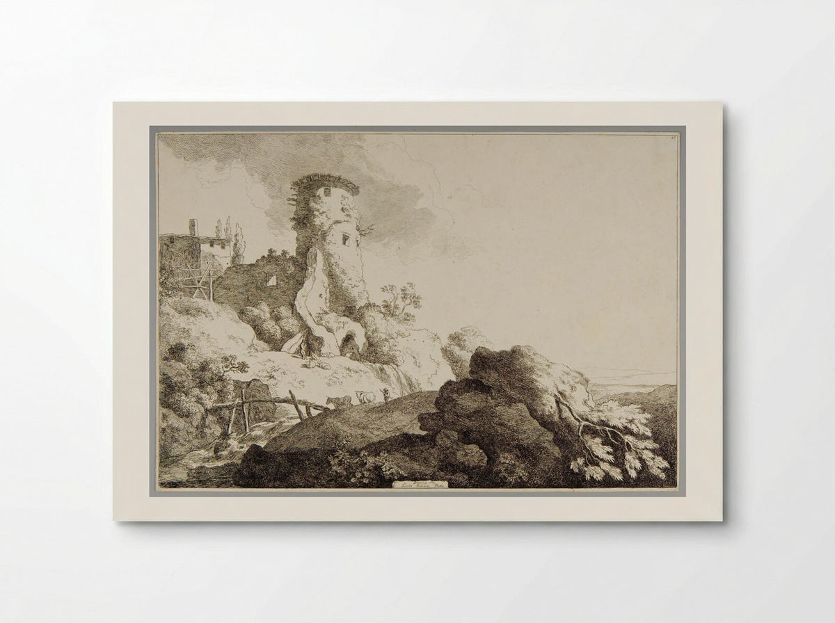 Round Tower - Christian Wilhelm Ernst Dietrich - Poster