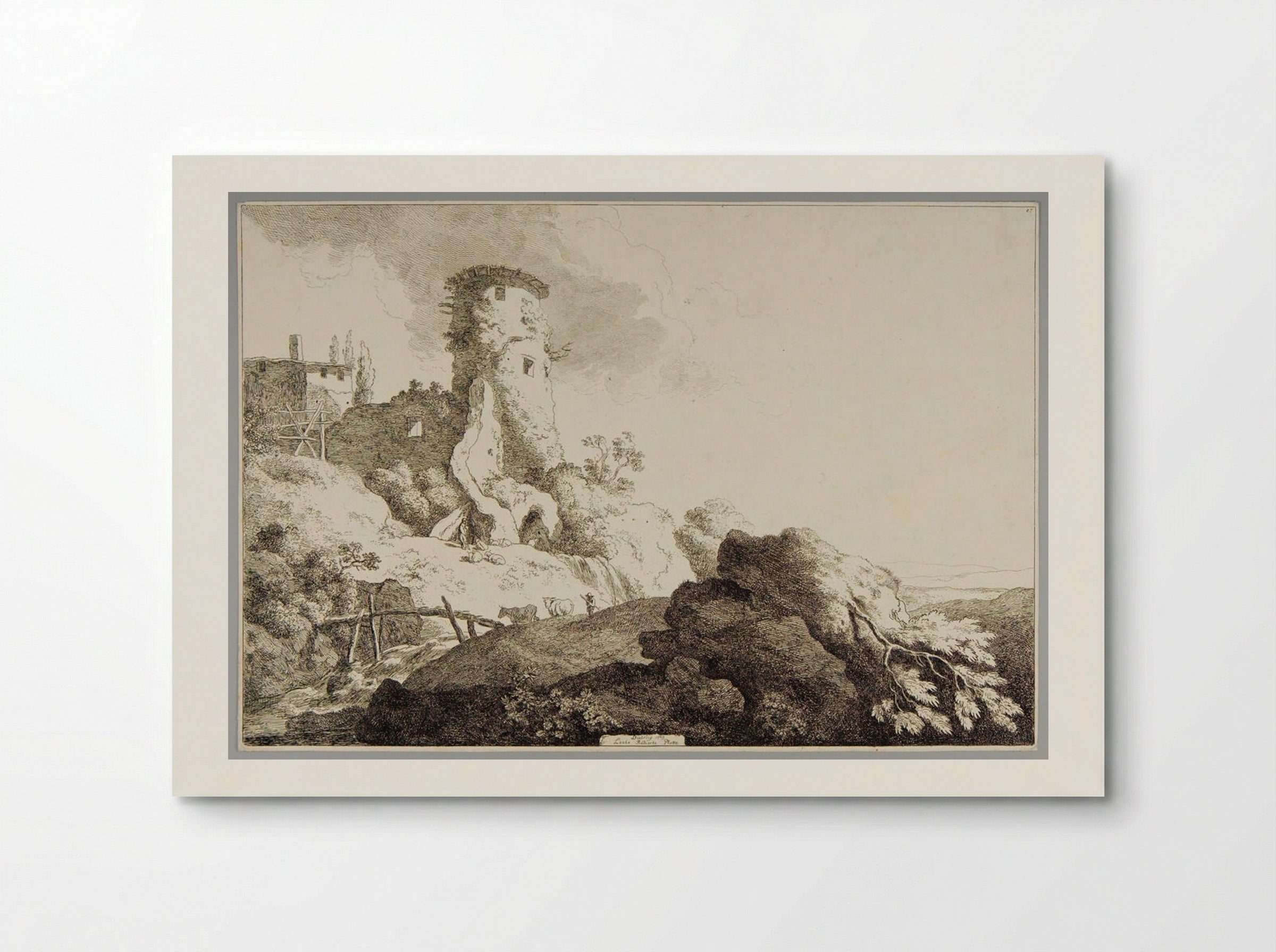 Round Tower - Christian Wilhelm Ernst Dietrich - Poster