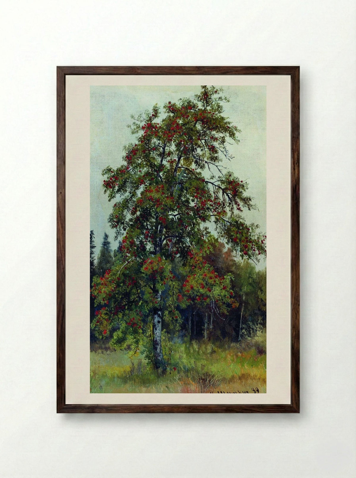 Rowan - Ivan Shishkin - Framed Print Dark Wood