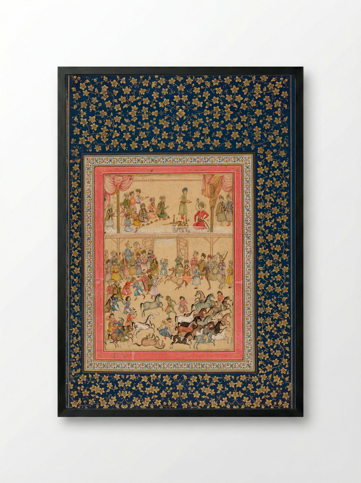 Royal Horse Inspection - 'Aliquli Jabbadar - Framed Print Black