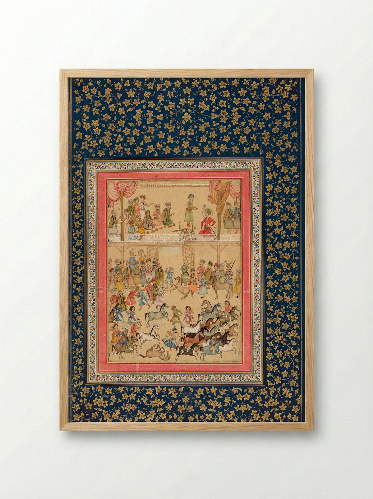 Royal Horse Inspection - 'Aliquli Jabbadar - Framed Print Wood