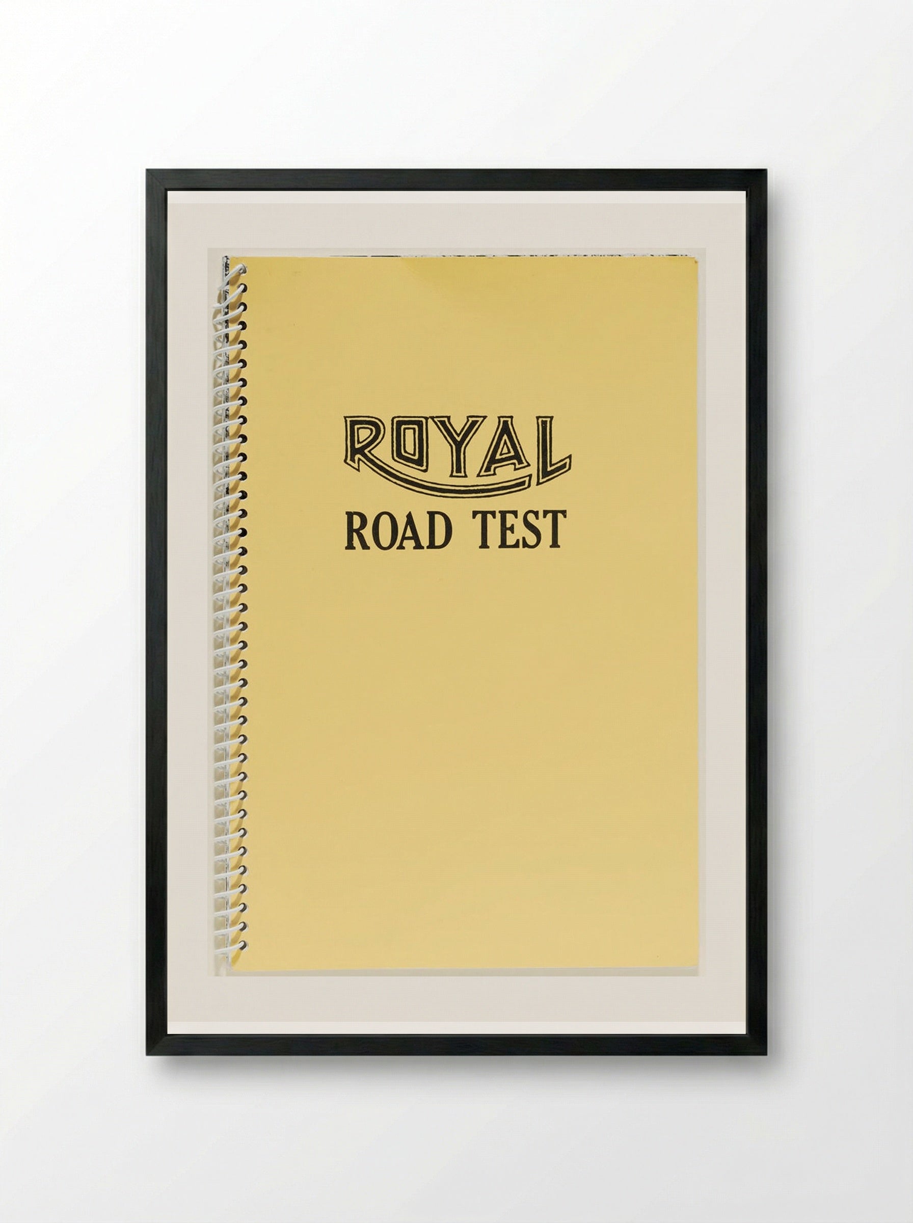 Royal Road Test - Edward Ruscha - Framed Print Black