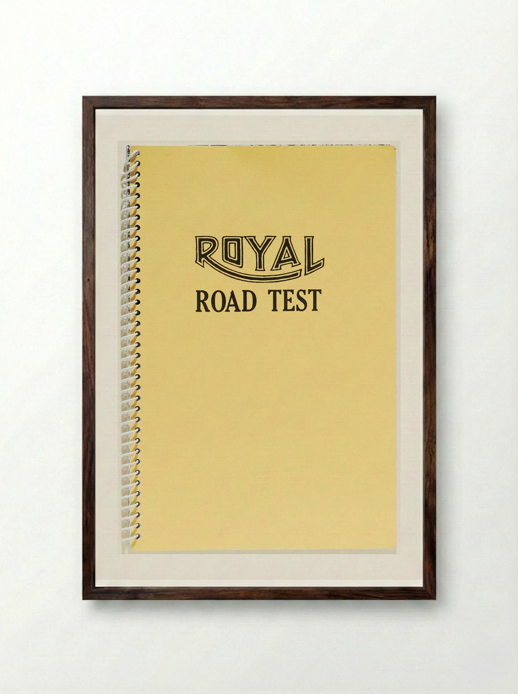 Royal Road Test - Edward Ruscha - Framed Print Dark Wood