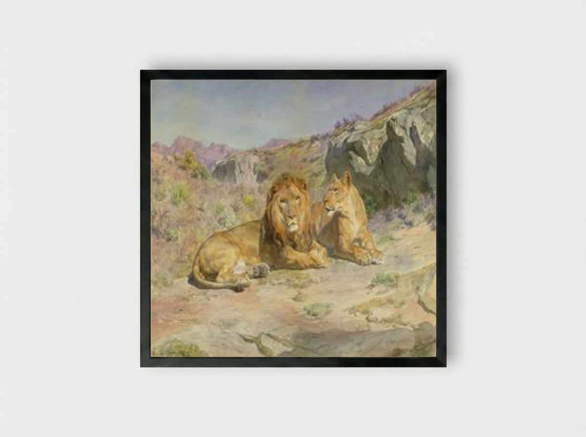 Royalty at Home - Rosa Bonheur - Framed Print Black