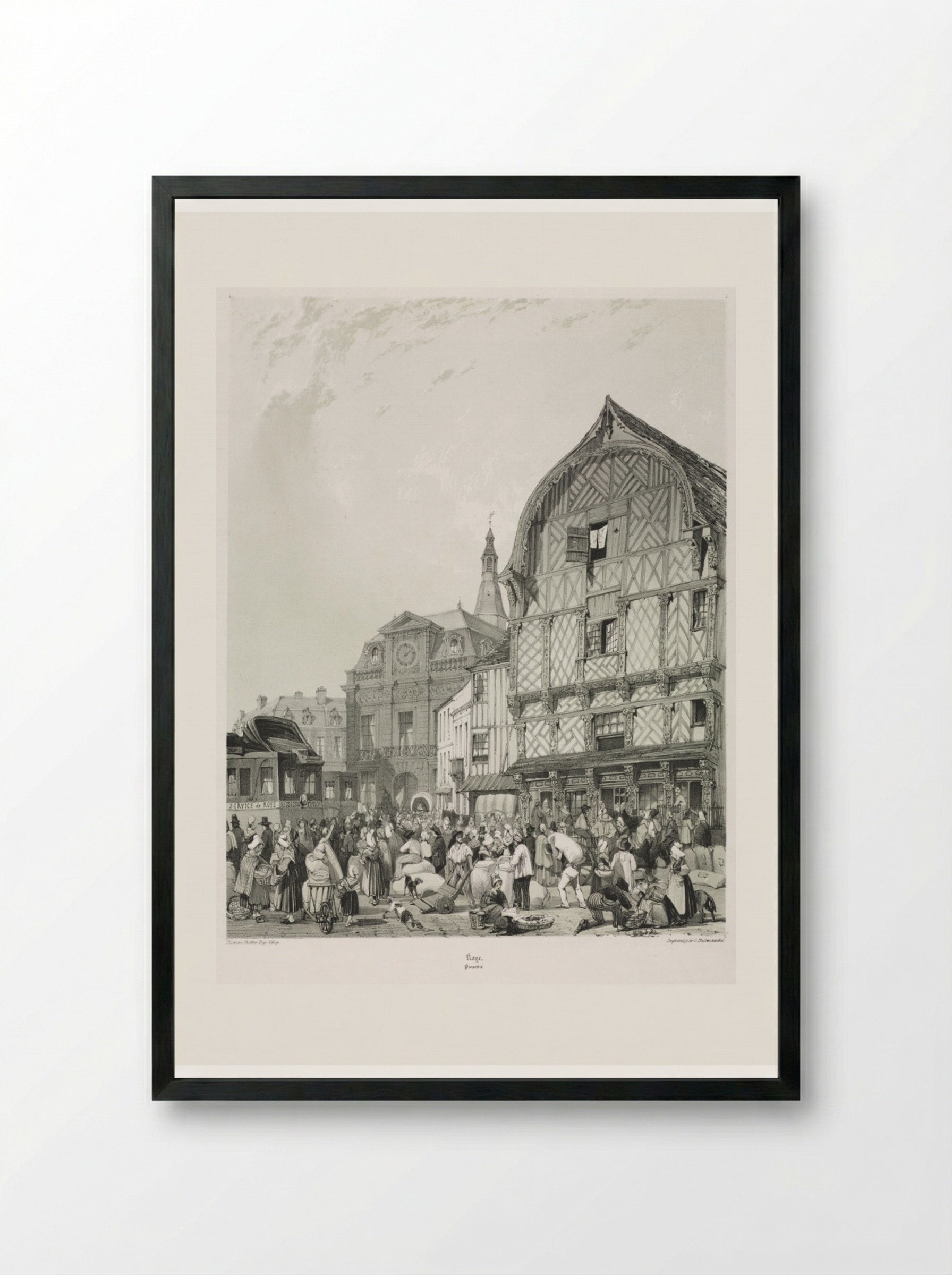 Roye, Picardie - Thomas Shotter Boys - Framed Print Black