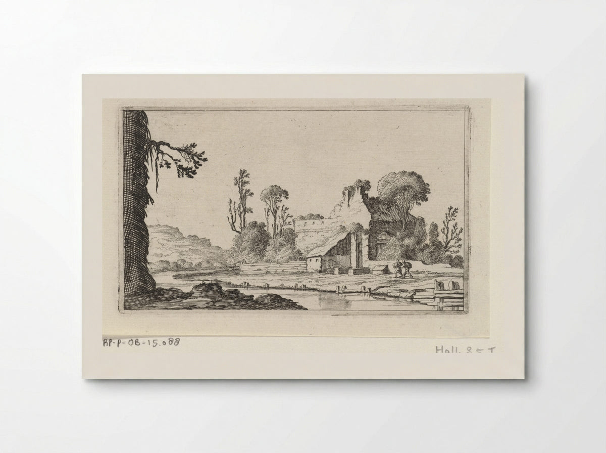 Ruïne omgebouwd tot boerderij - Gillis van Scheyndel (I) - Poster