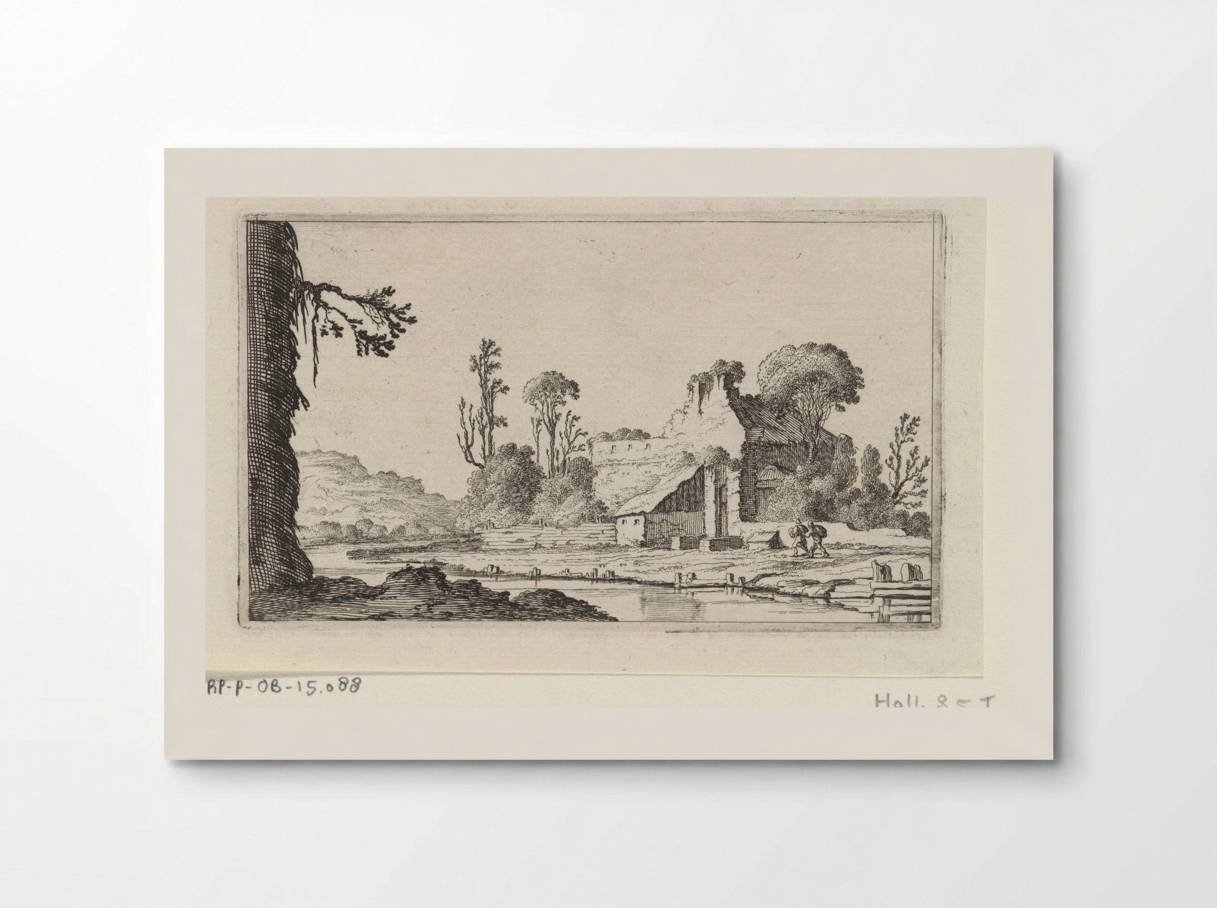 Ruïne omgebouwd tot boerderij - Gillis van Scheyndel (I) - Poster