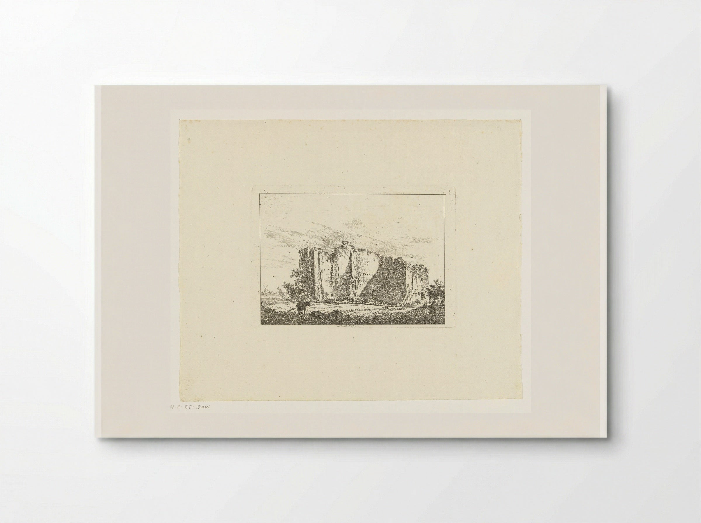 Ruïne van Brederode - Hermanus van Brussel - Poster