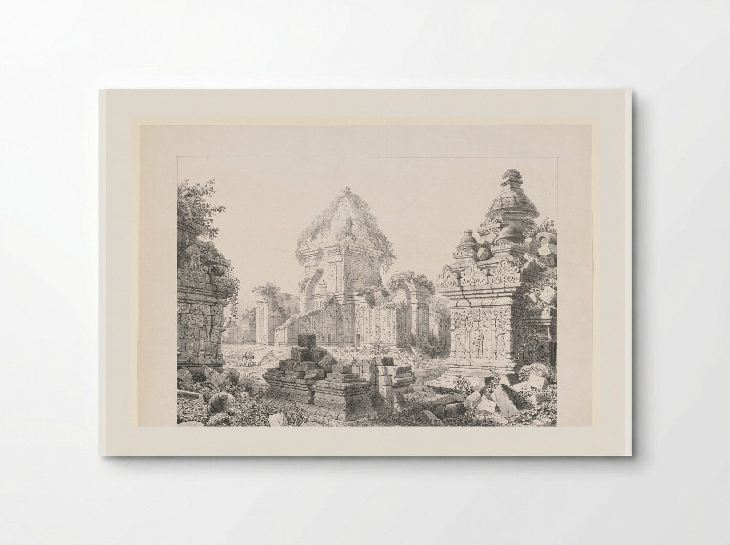 Ruïne van Tjandi Sewoe - Cornelis Springer - Poster